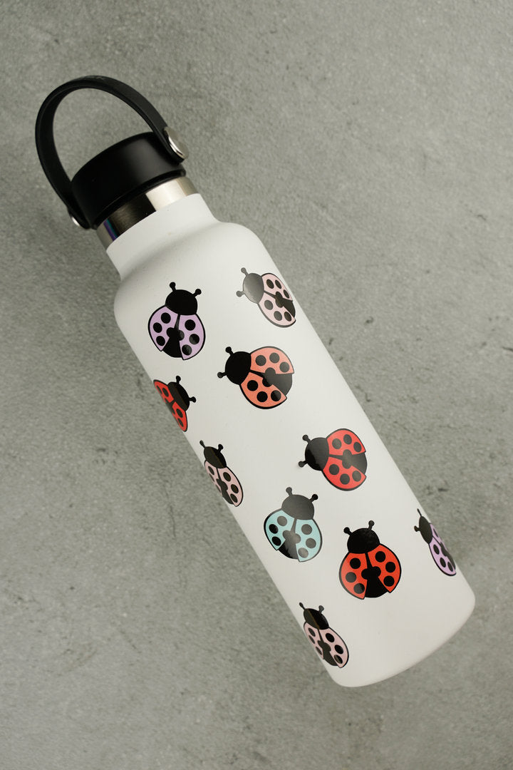 Fahrradaufkleber Marienkäfer