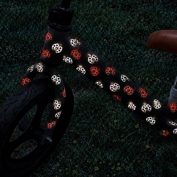 Reflektierende Fahrradaufkleber Marienkäfer - reflektierende Sticker für Fahrrad und Helm