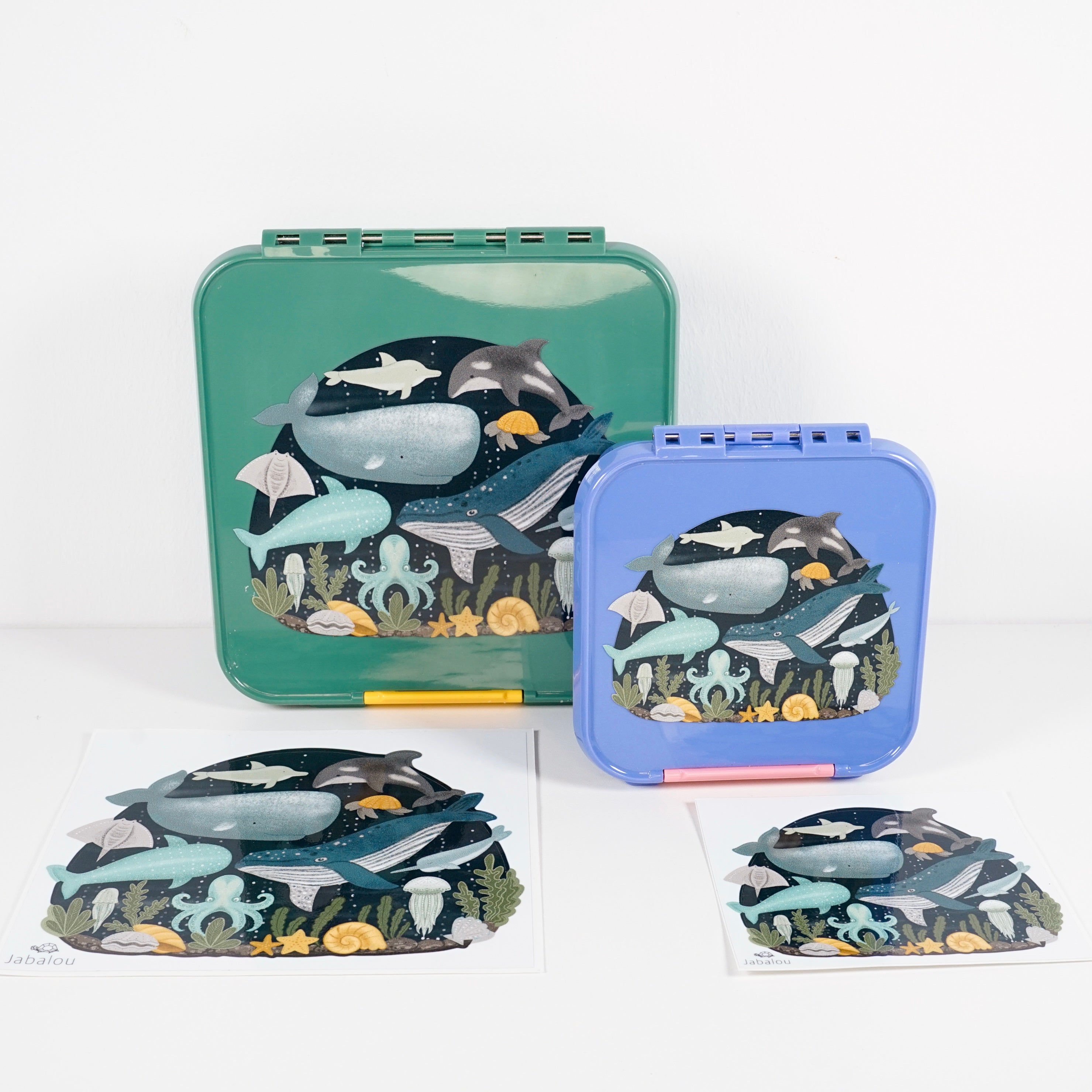 Megasticker Meerestiere Aufkleber wasserfest, Sticker Wal