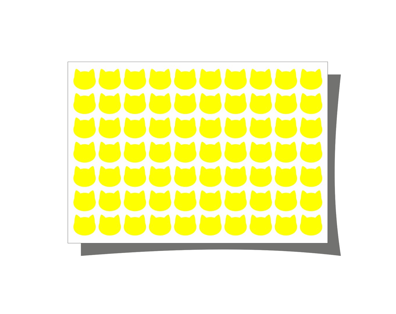 NEON Sticker Katzen waterproof