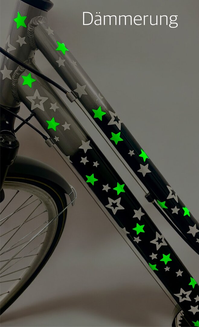REFLECT und NEON Sterne fürs Fahrrad