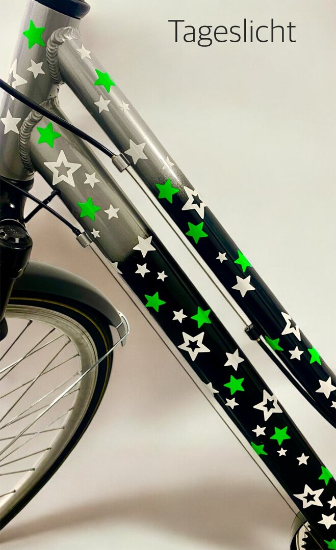 REFLECT und NEON Sterne fürs Fahrrad