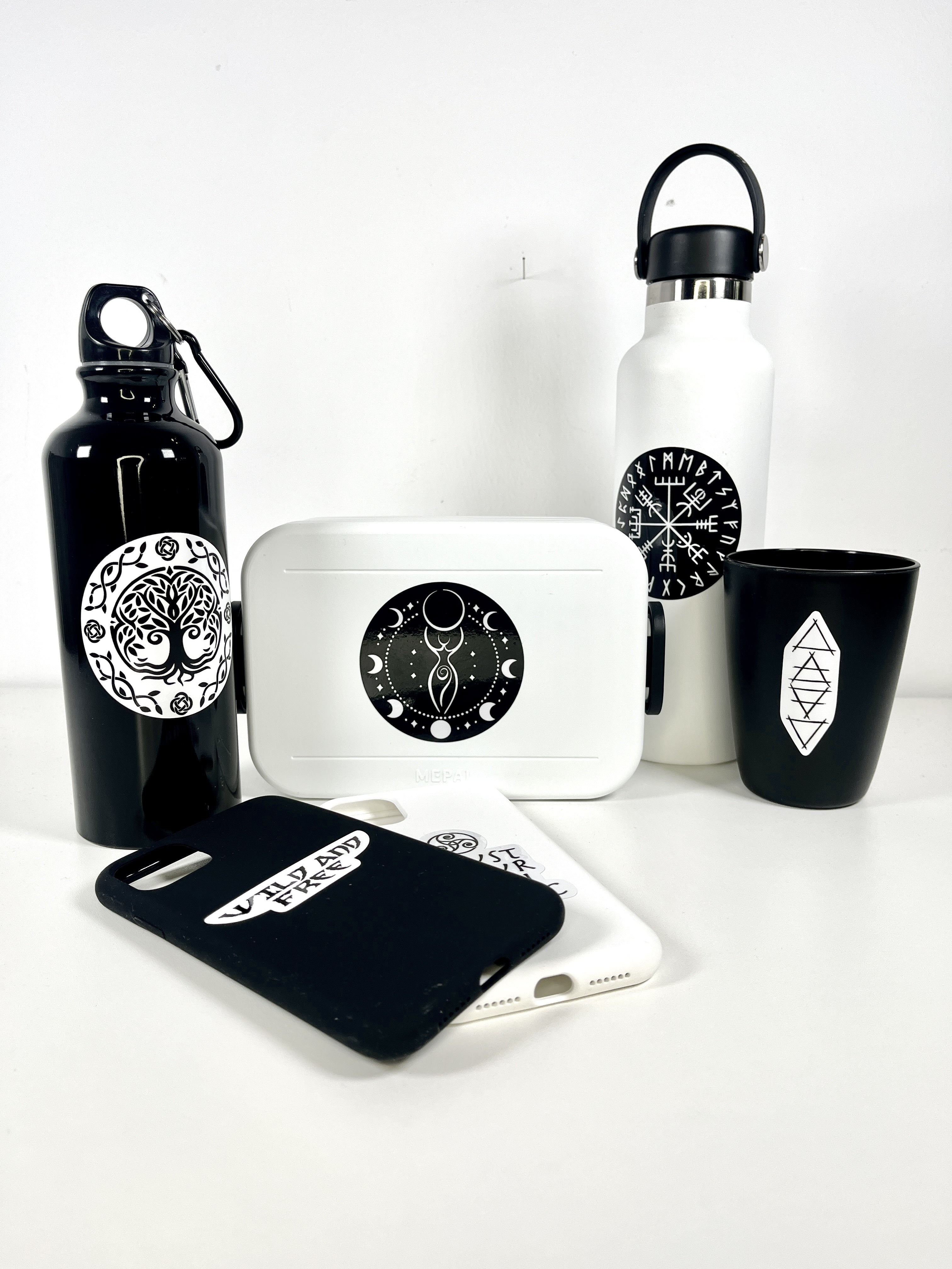 Pagan- Hexen Sticker für Brotdose und Trinkflasche