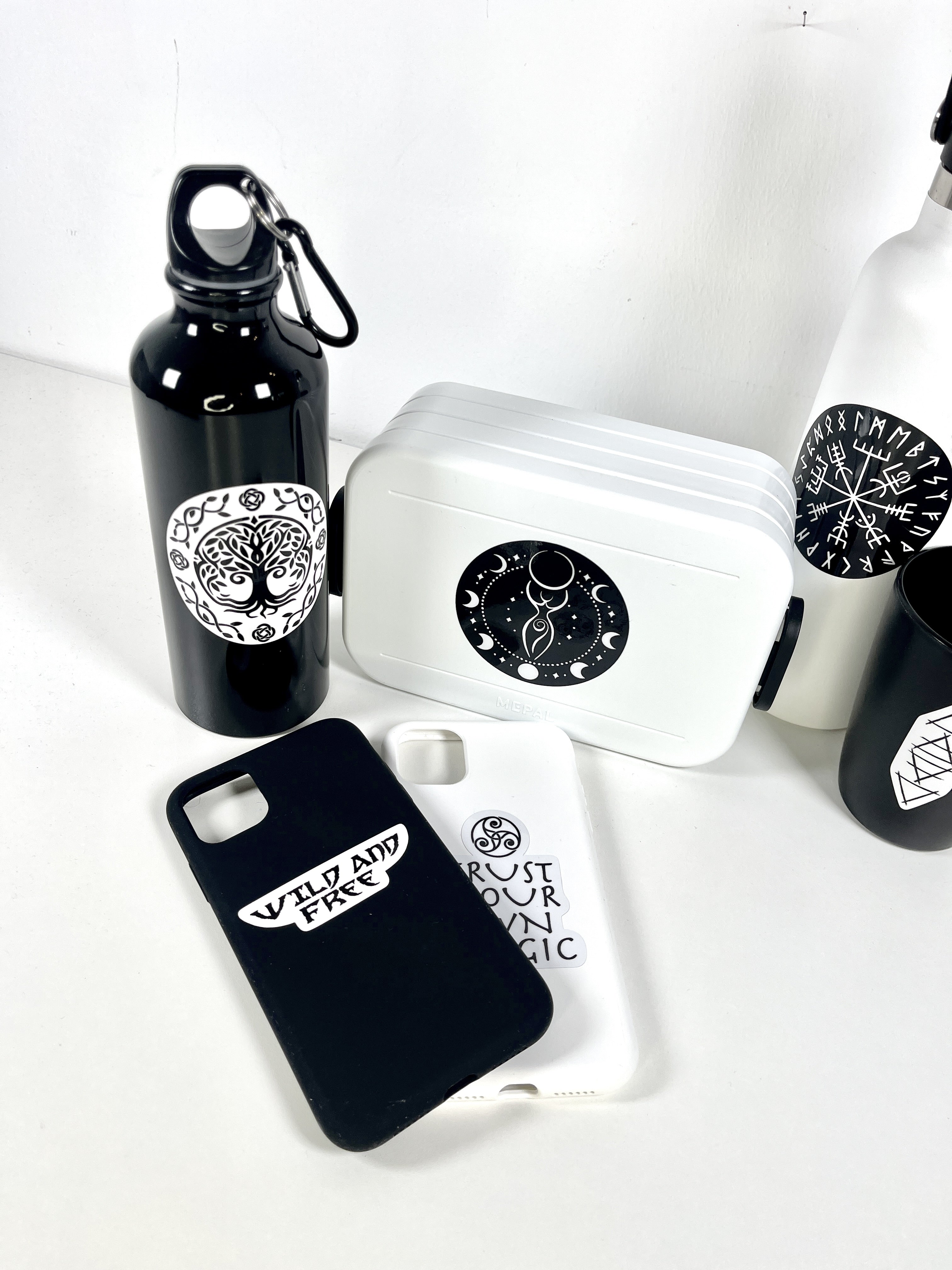 Pagan- Hexen Sticker für Brotdose und Trinkflasche