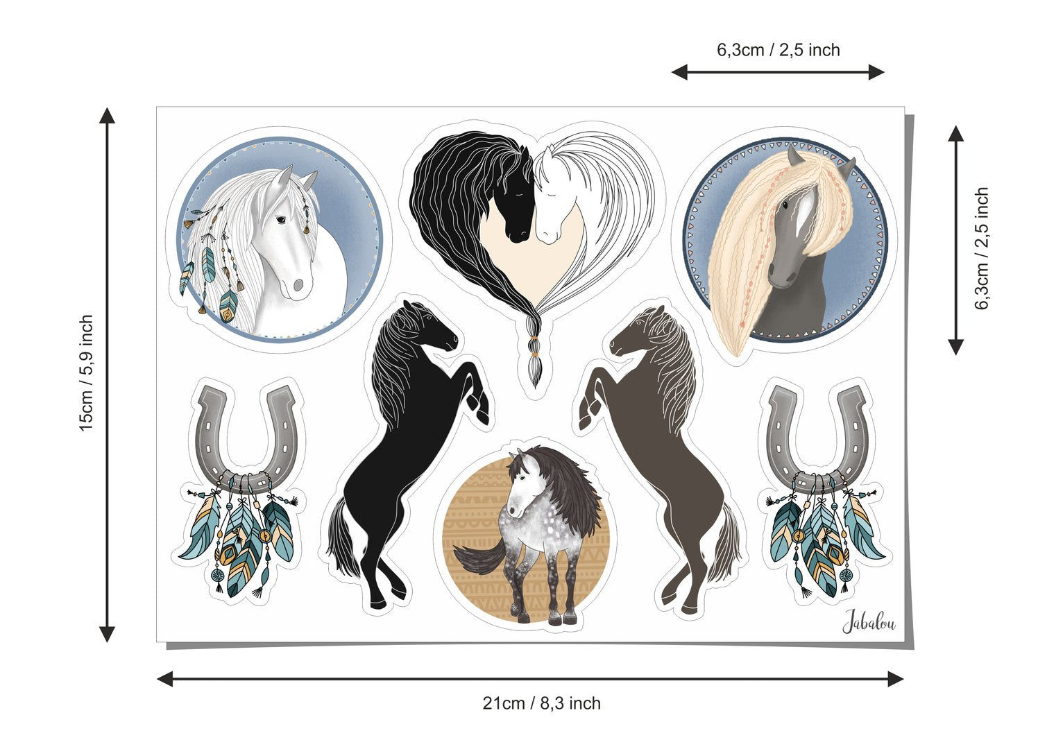 Sticker Pferde A5