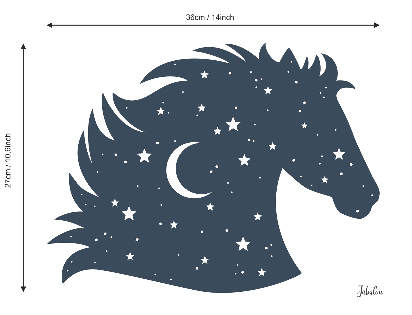 Holographic Pferd Sticker wasserfest