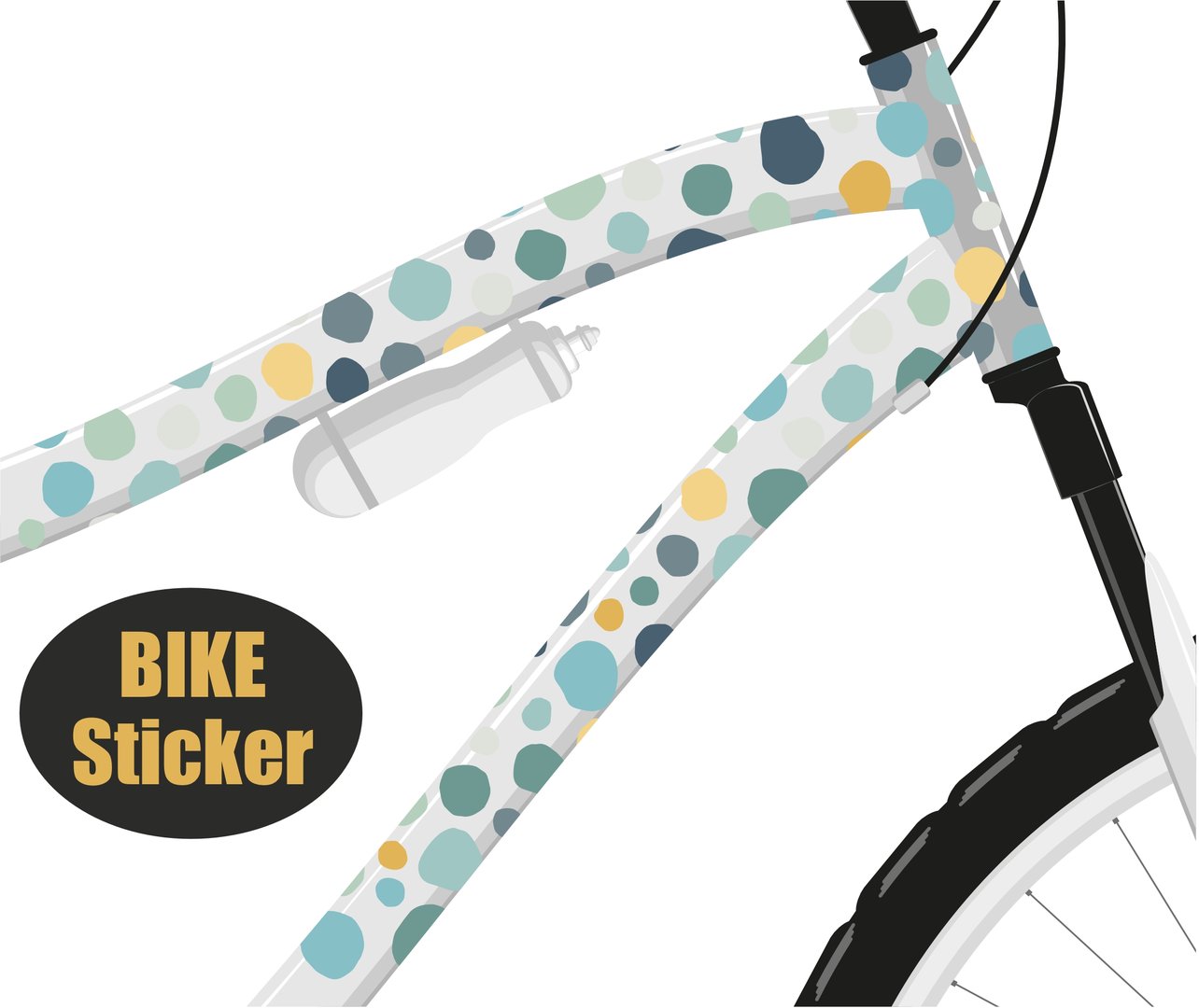 Punkte Sticker A4 spülmaschinenfest waterworld