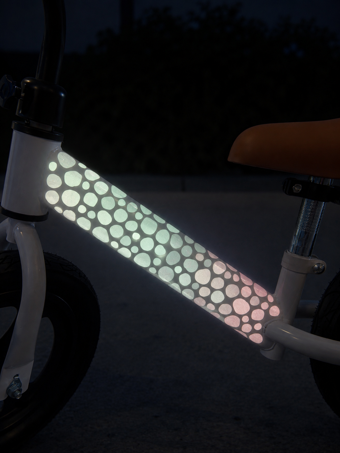 Reflektierende Fahrradaufkleber Punkte Kaktus - reflektive Sticker für Fahrrad & Helm