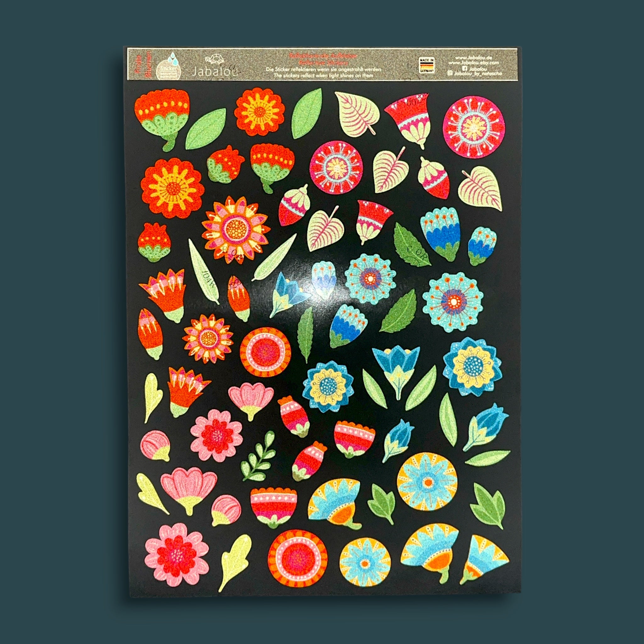 REFLECT Fahrradsticker Blumen mexikanisch