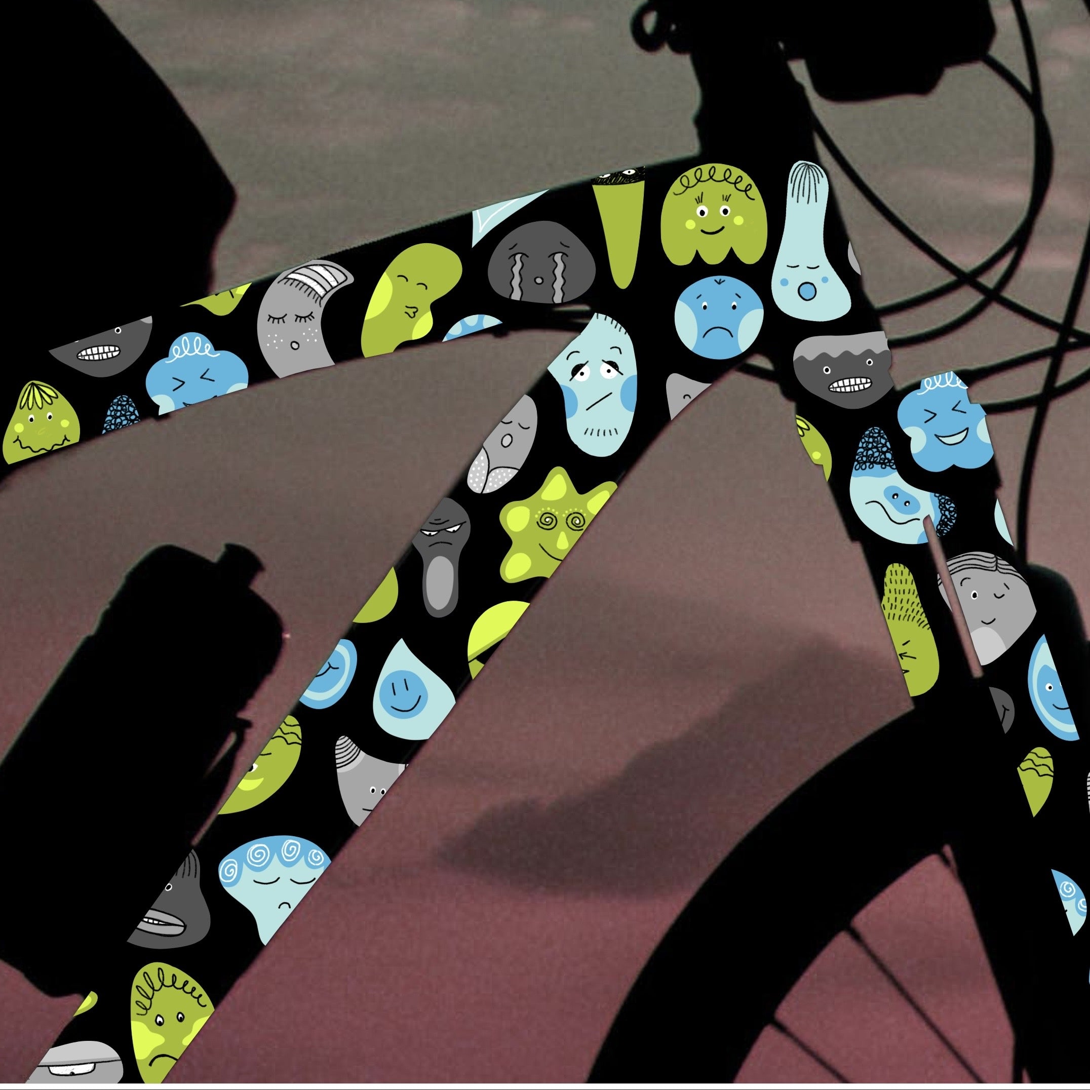 REFLEKT Sticker Emotions Boy Smiley Fahrrad