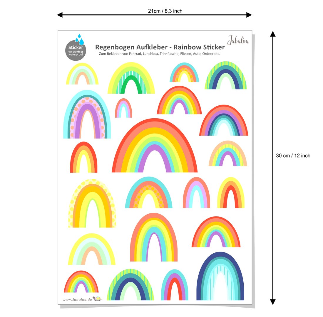 Sticker Regenbogen