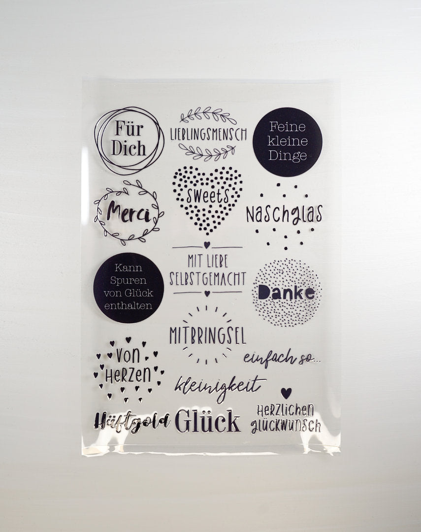 Rub on Sticker A4 zum Bekleben von Vorratsgläser, etc.