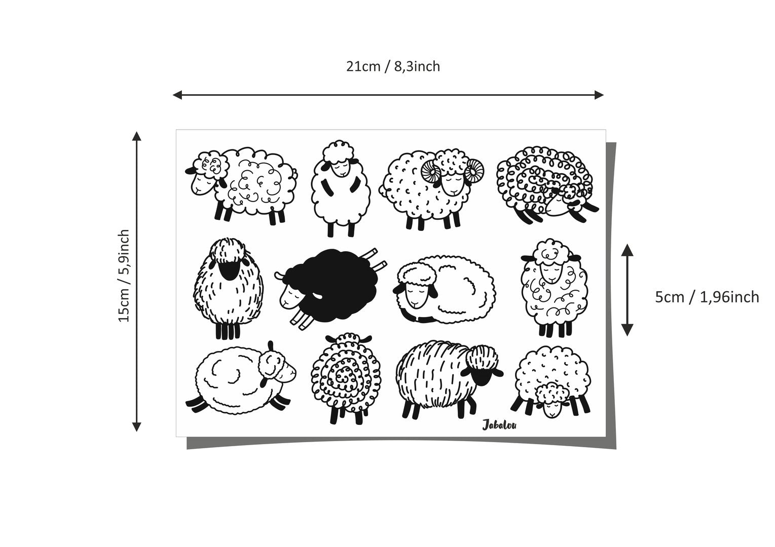 schwarzes Schaf Aufkleber wasserfest Schafe - Sticker