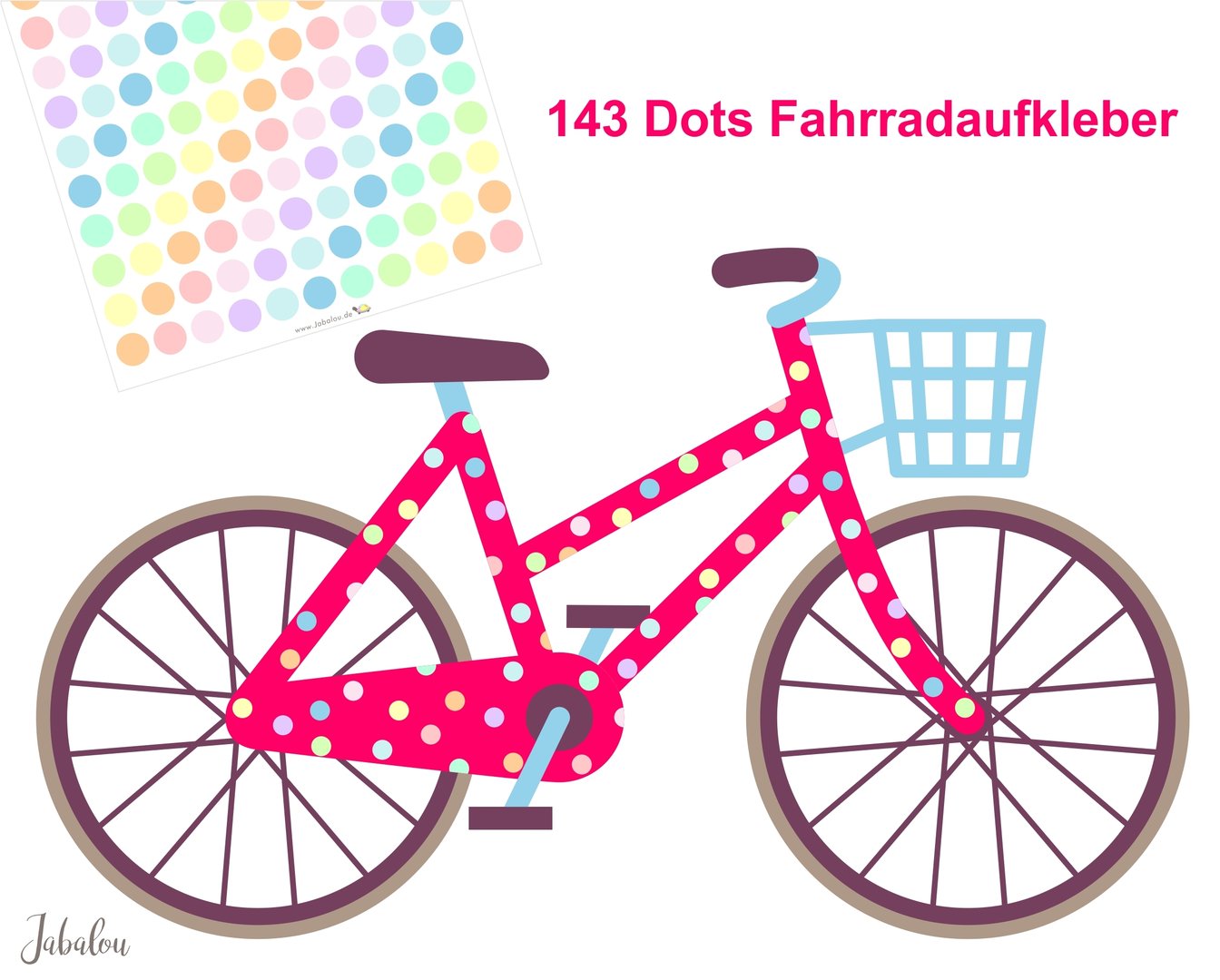 Fahradsticker Confetti CANDY