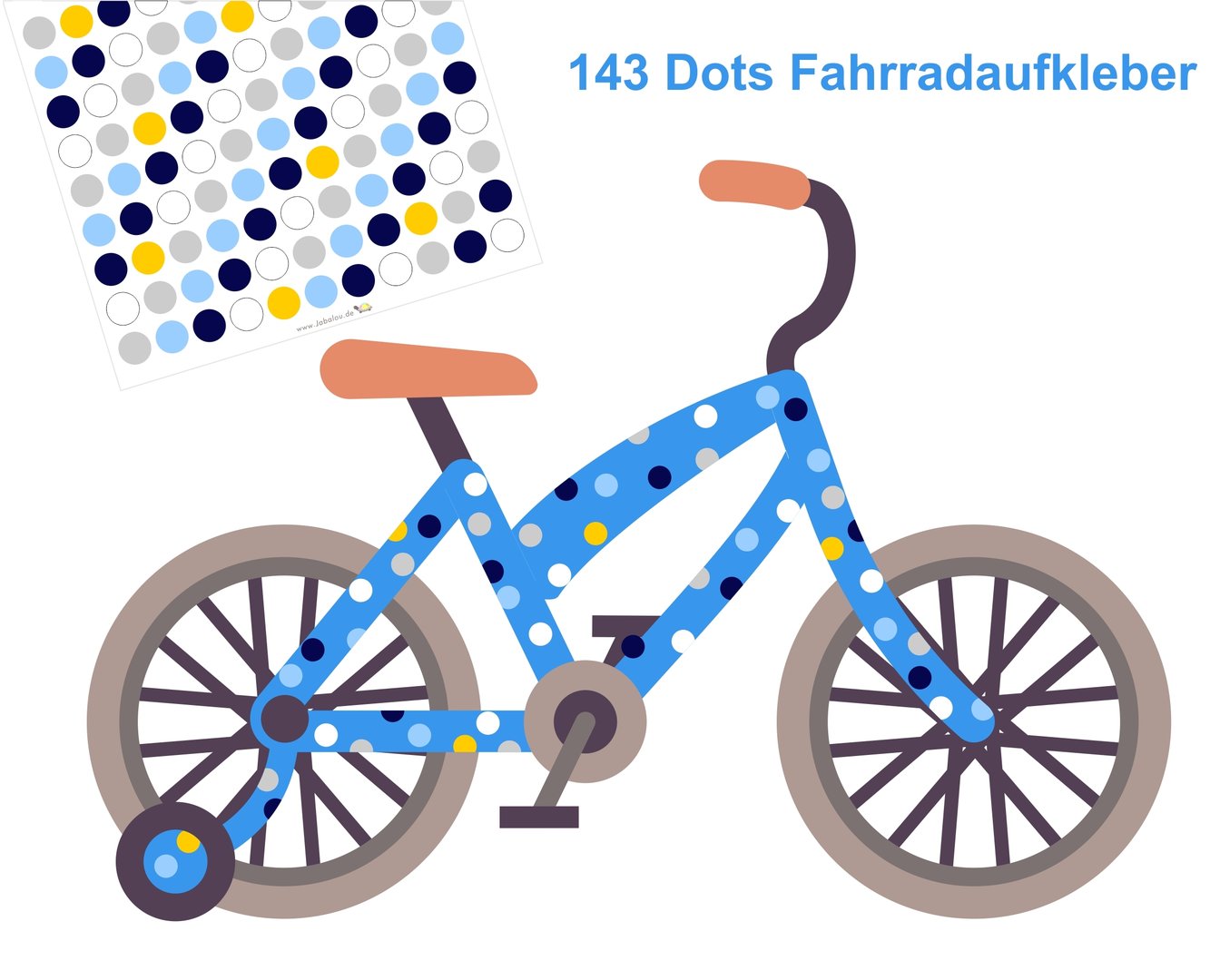 Fahradsticker Confetti MARITIME