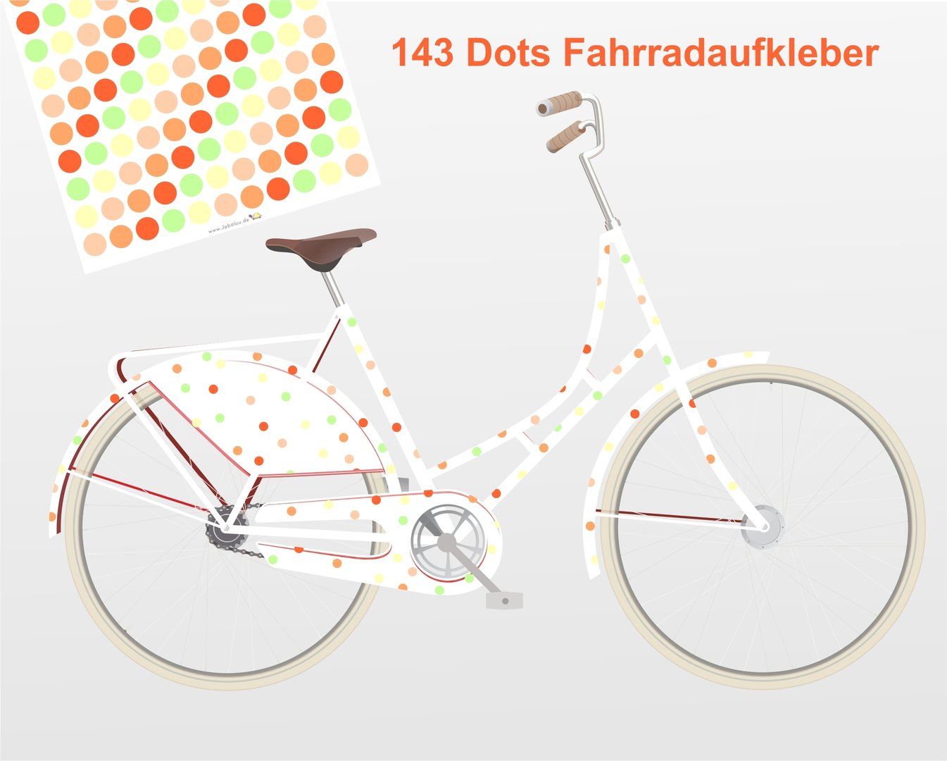 Fahradsticker Confetti MELON
