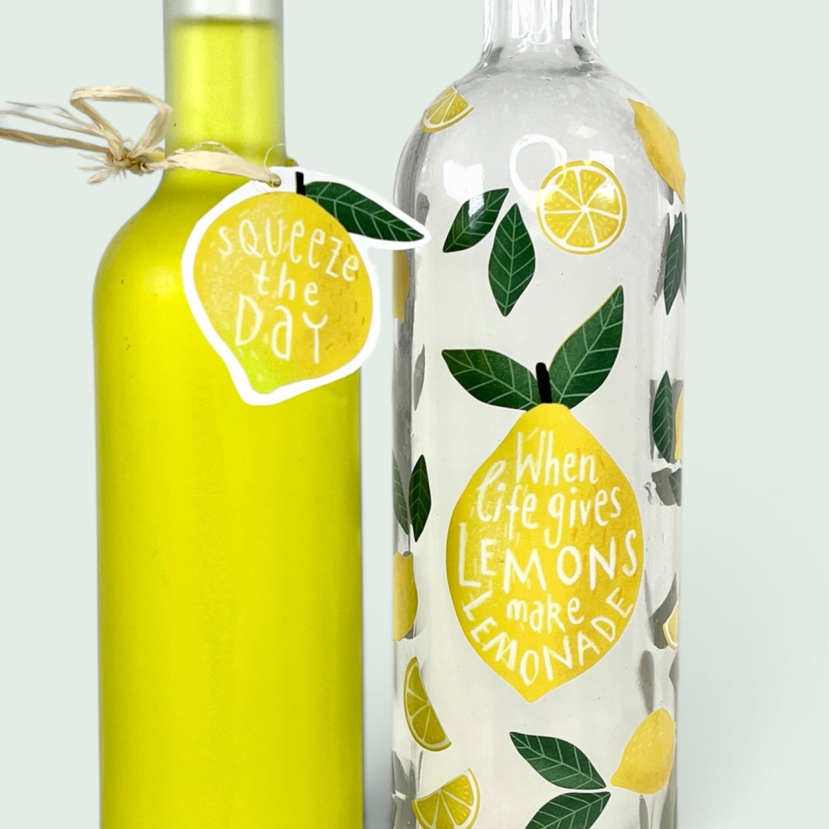 Zitronensticker – mediterranes Flair für Küche, Flaschen und Keramik