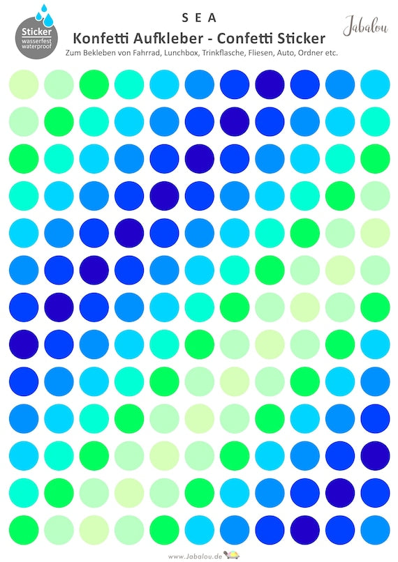 Fahradsticker Confetti SEA