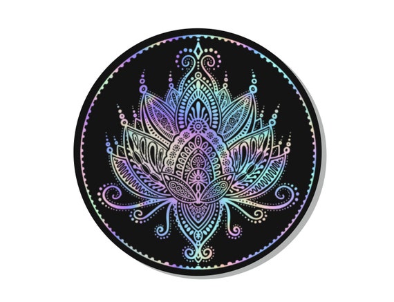 Holographic Lotusblume Sticker wasserfest