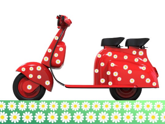 Sticker Margeriten wasserfeste Sticker