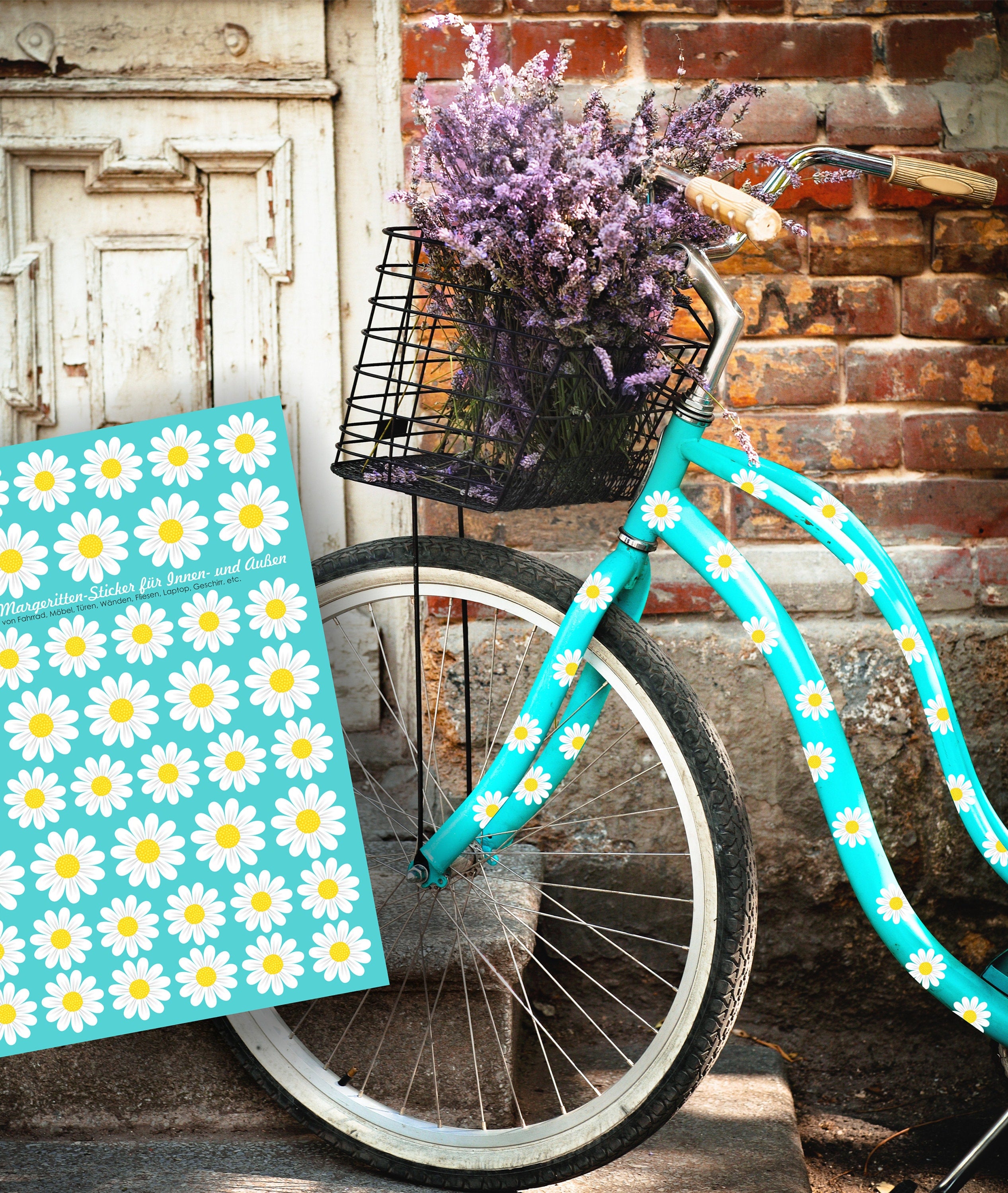 Sticker Margeriten wasserfeste Sticker