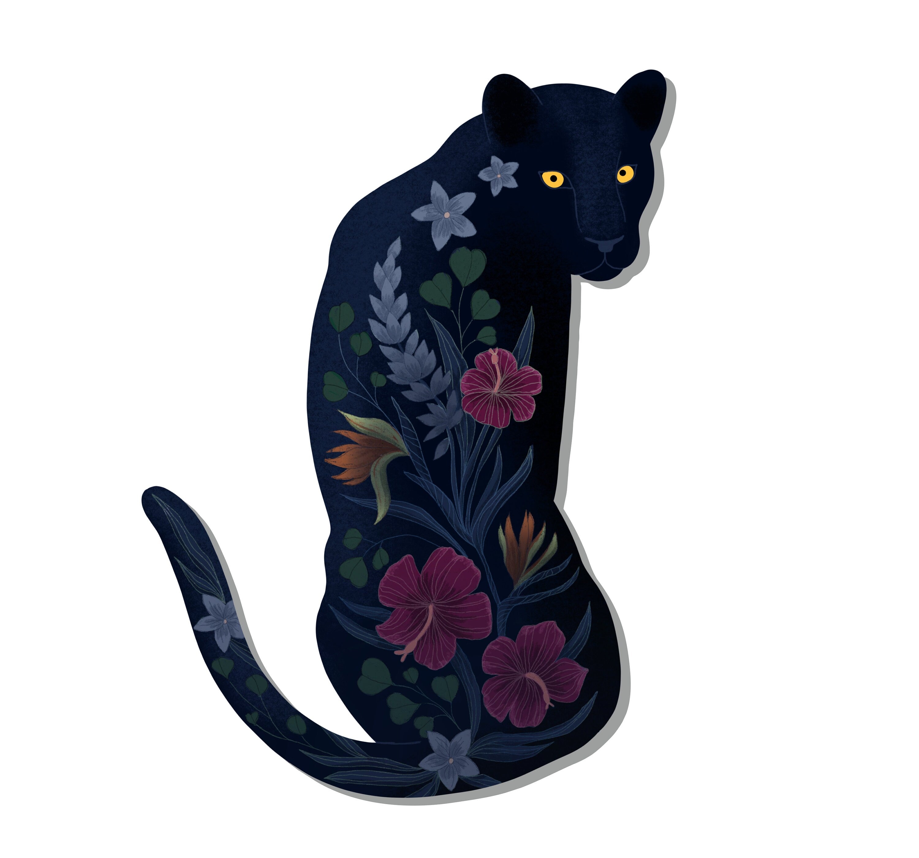 Sticker Panther wasser- und spülmaschinenfest