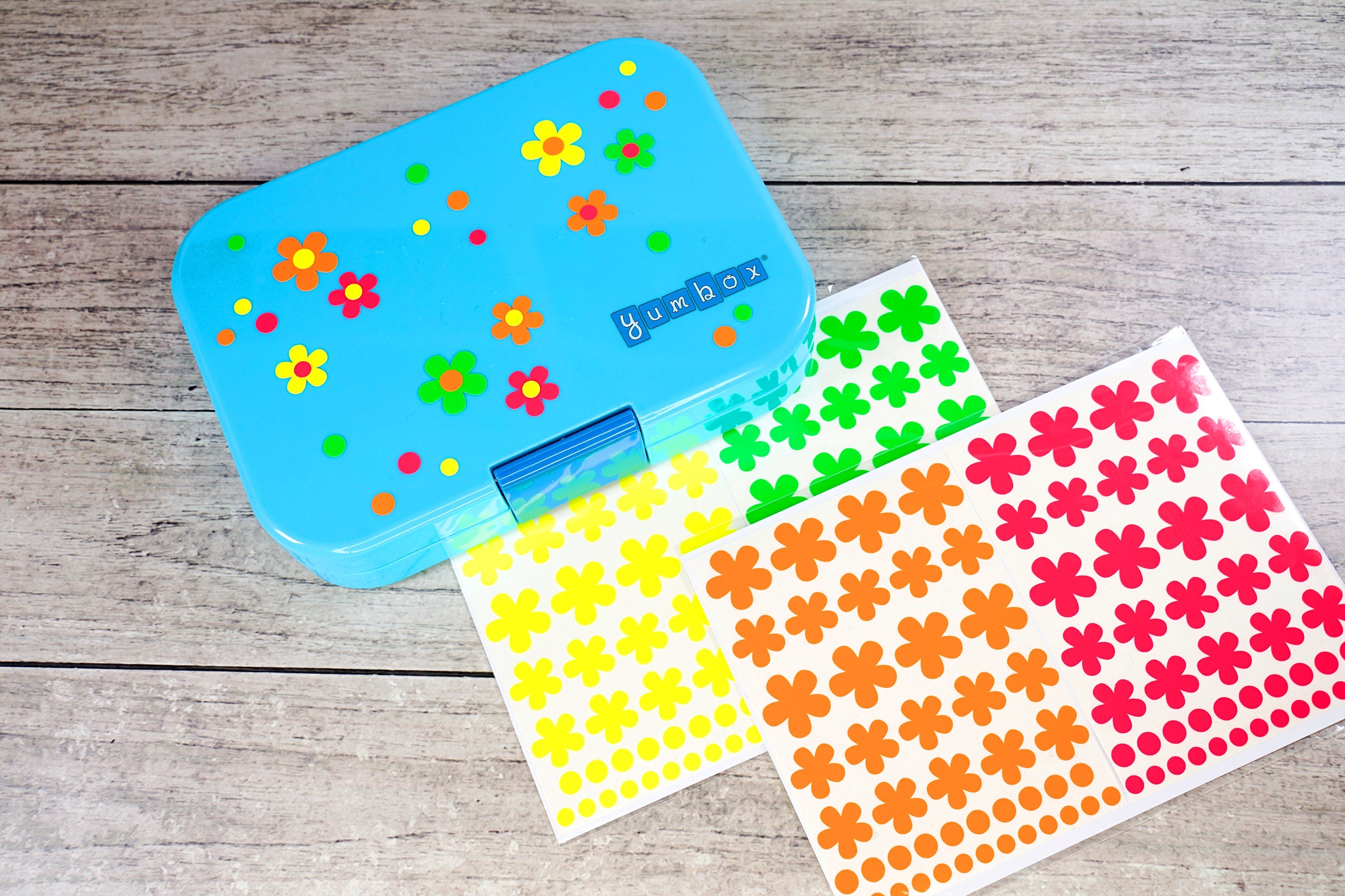 NEON Sticker Blumen spülmaschinenfest