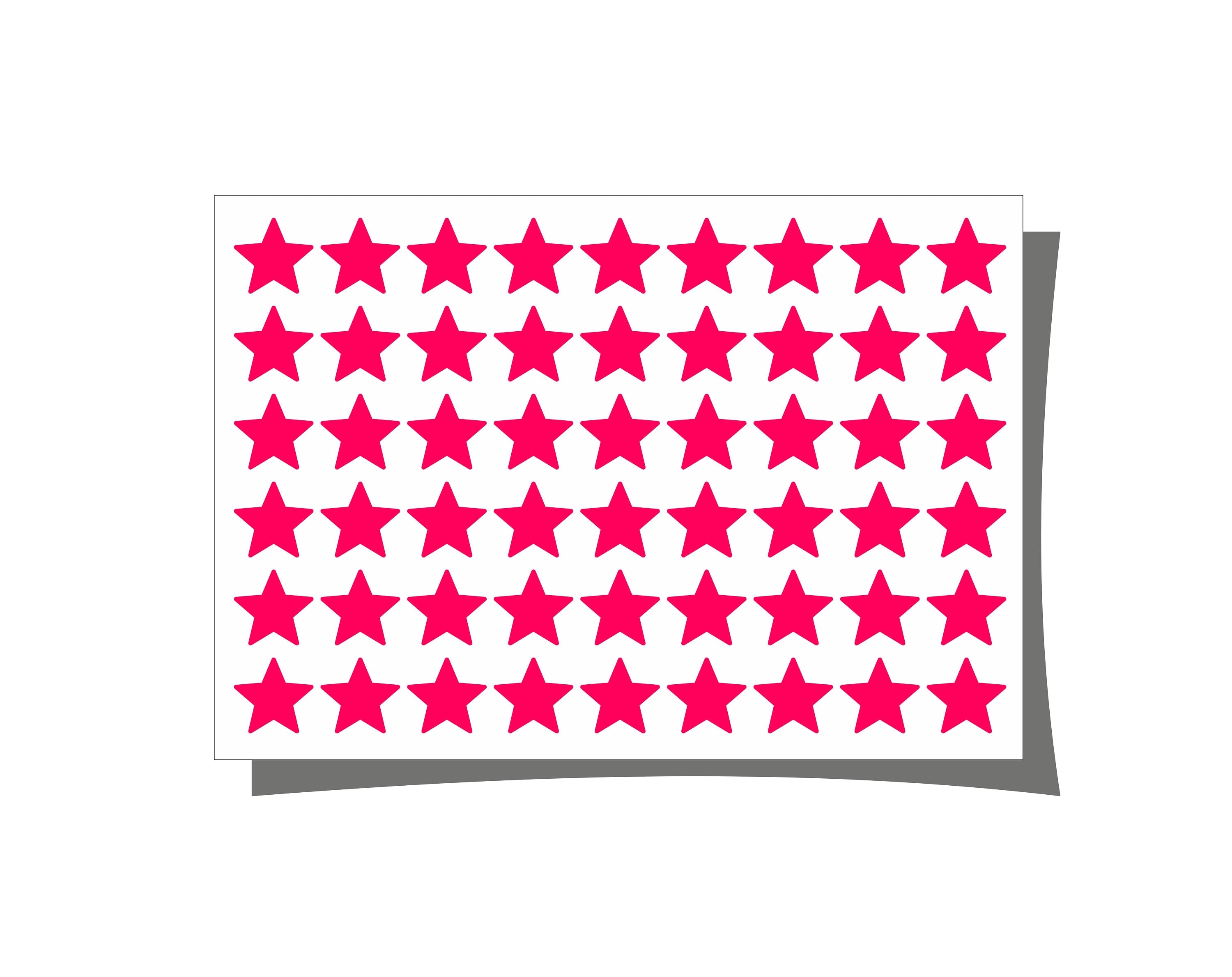 NEON Sticker Sterne waterproof