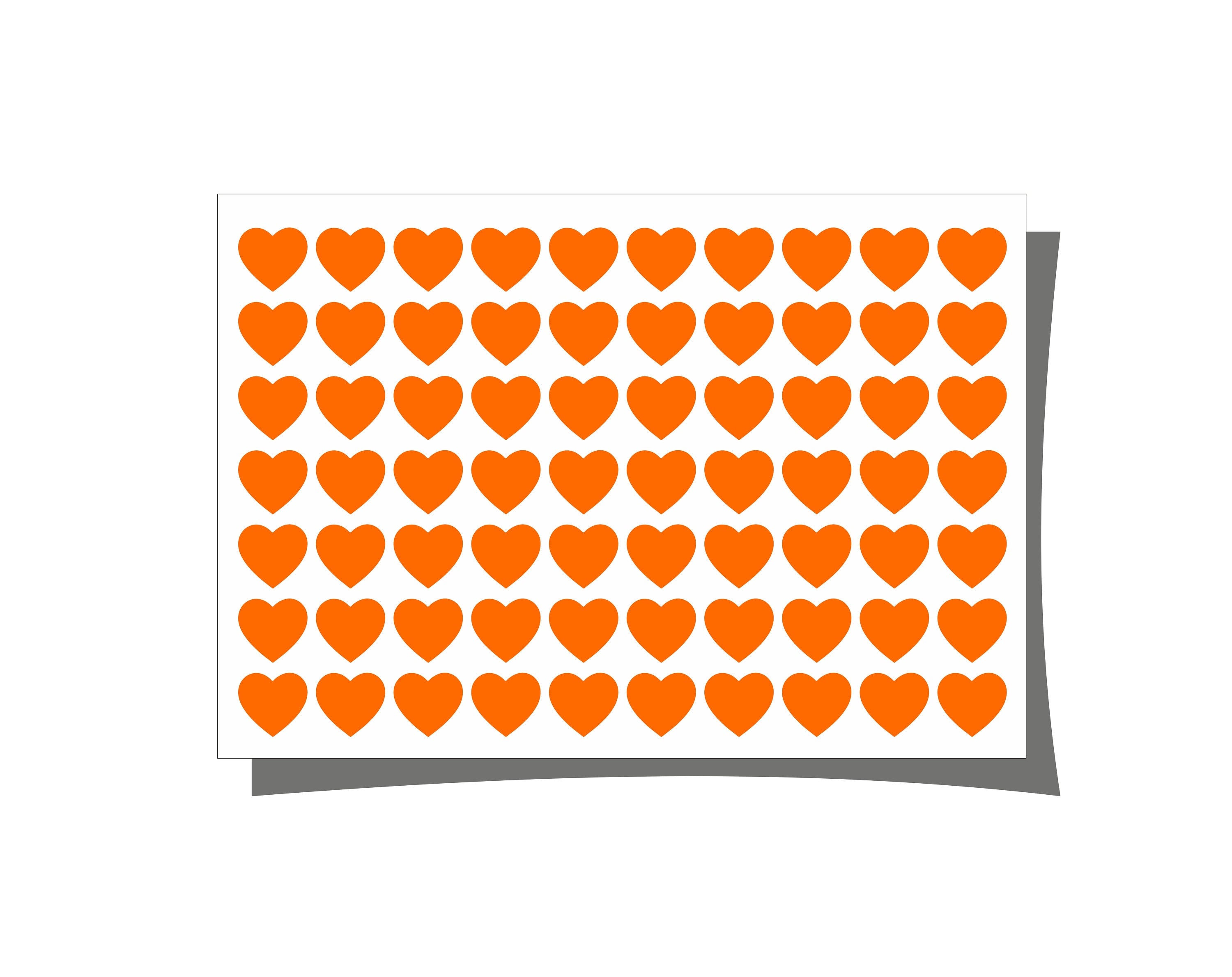 NEON Sticker Herzen waterproof