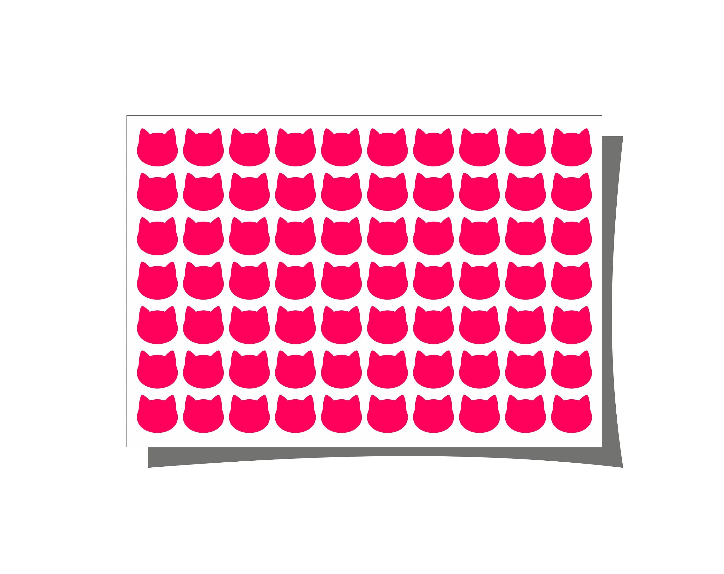 NEON Sticker Katzen waterproof