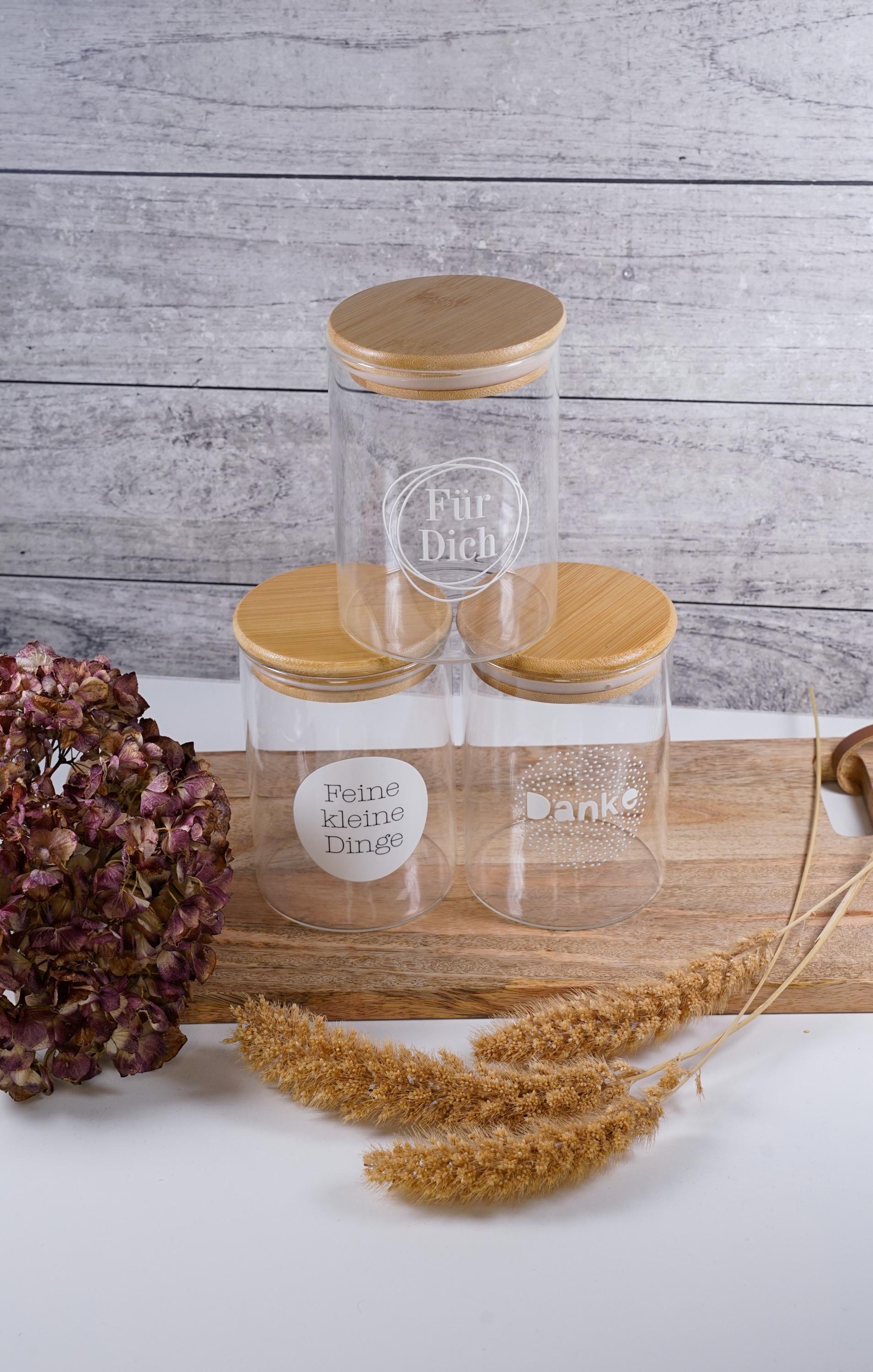 Rub on Sticker A4 zum Bekleben von Vorratsgläser, etc.