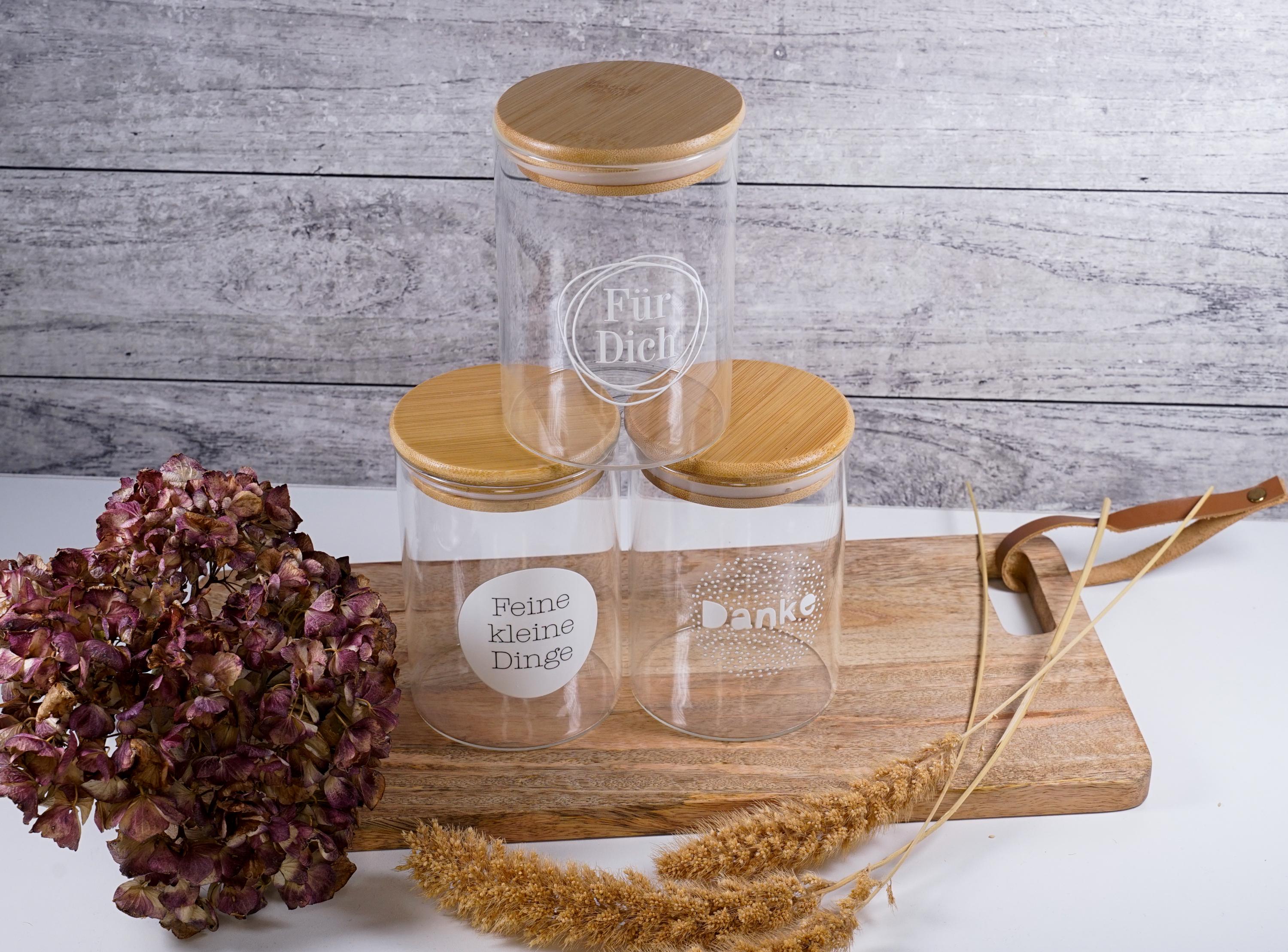 Rub on Sticker A4 zum Bekleben von Vorratsgläser, etc.