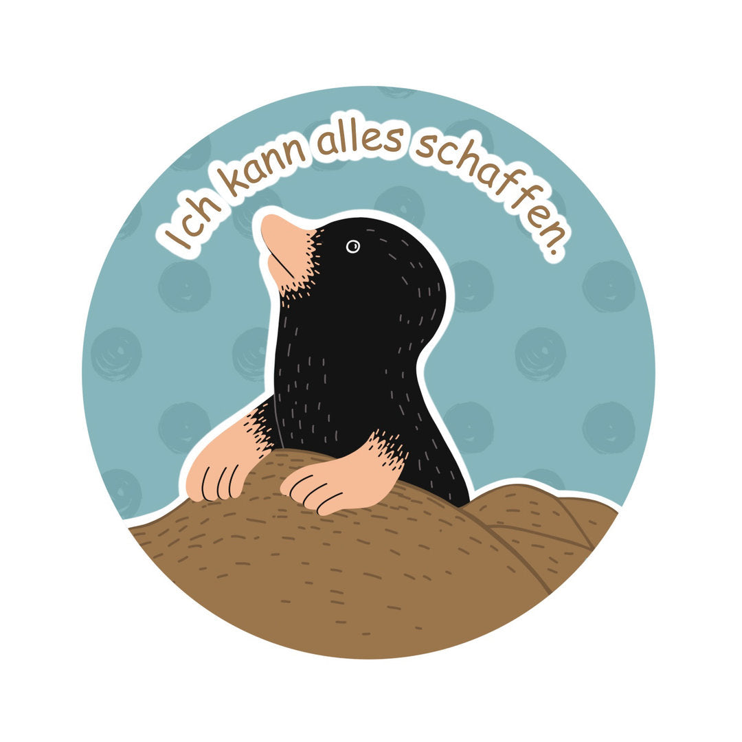 Affirmation Mutmach Aufkleber wasserfest Sticker