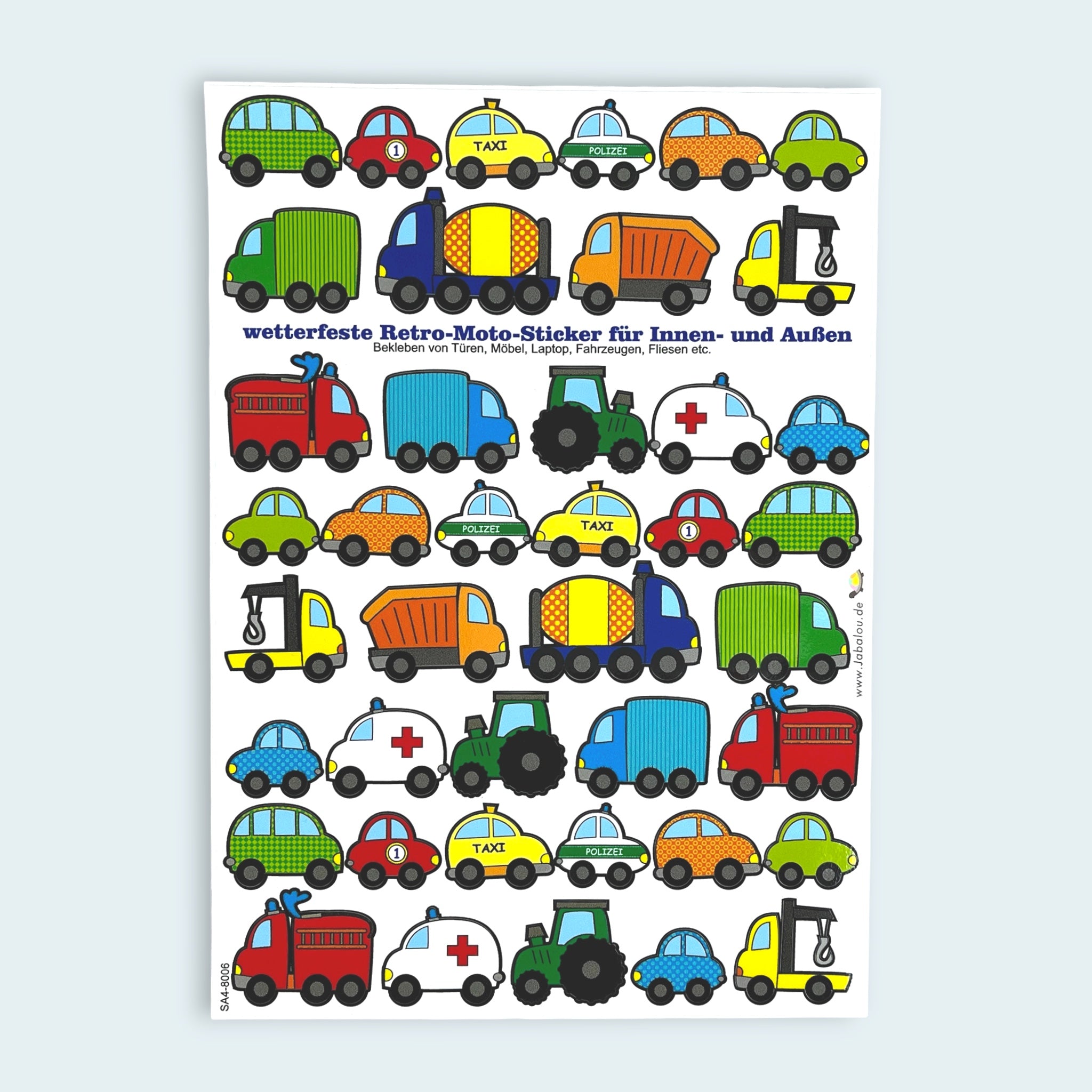 Sticker Auto klein wasserfest Aufkleber