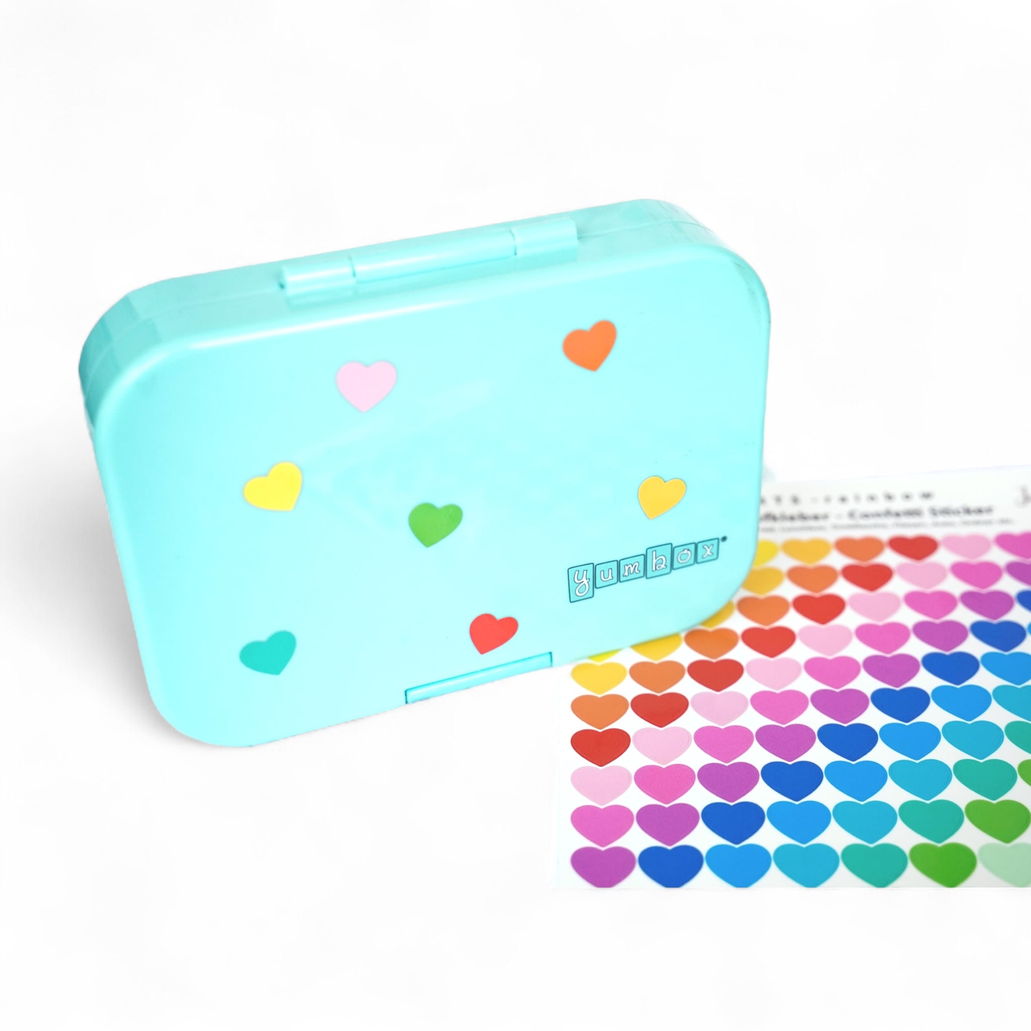 Fahradsticker Confetti Herzen RAINBOW