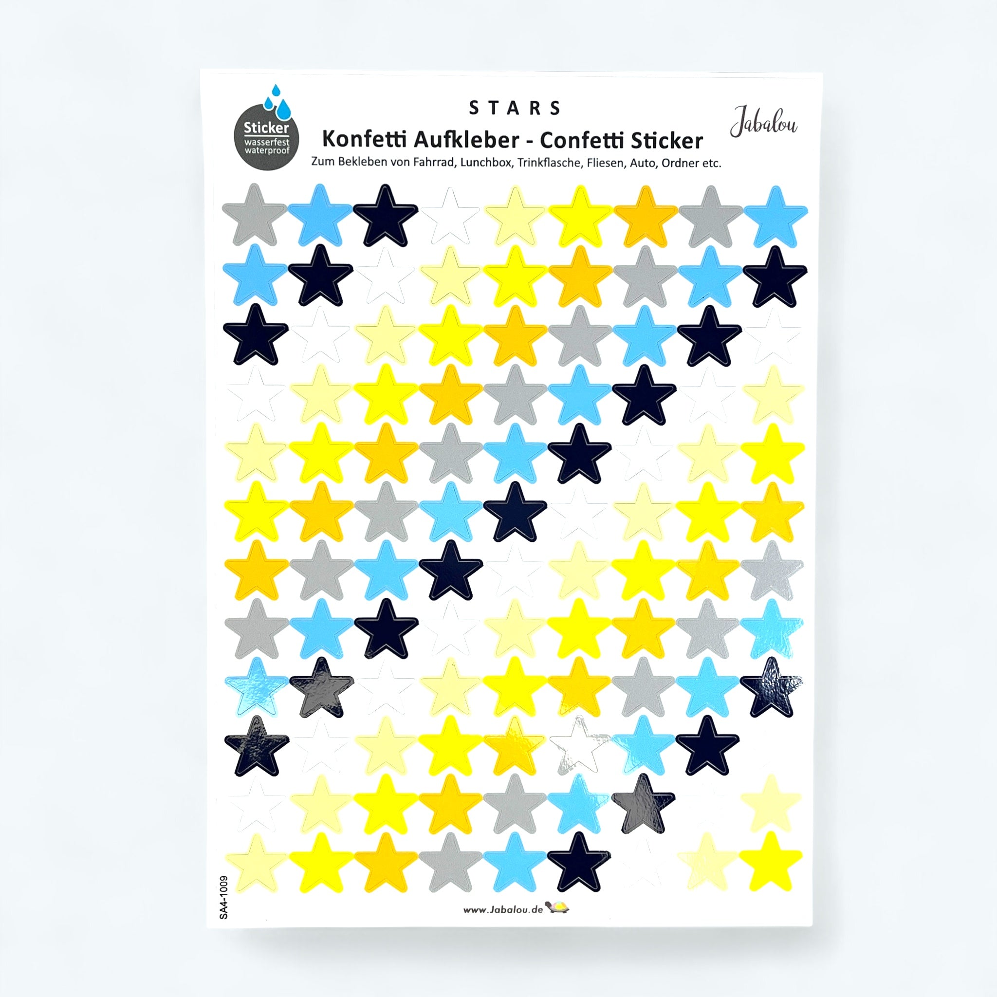 Fahradsticker Confetti Sterne