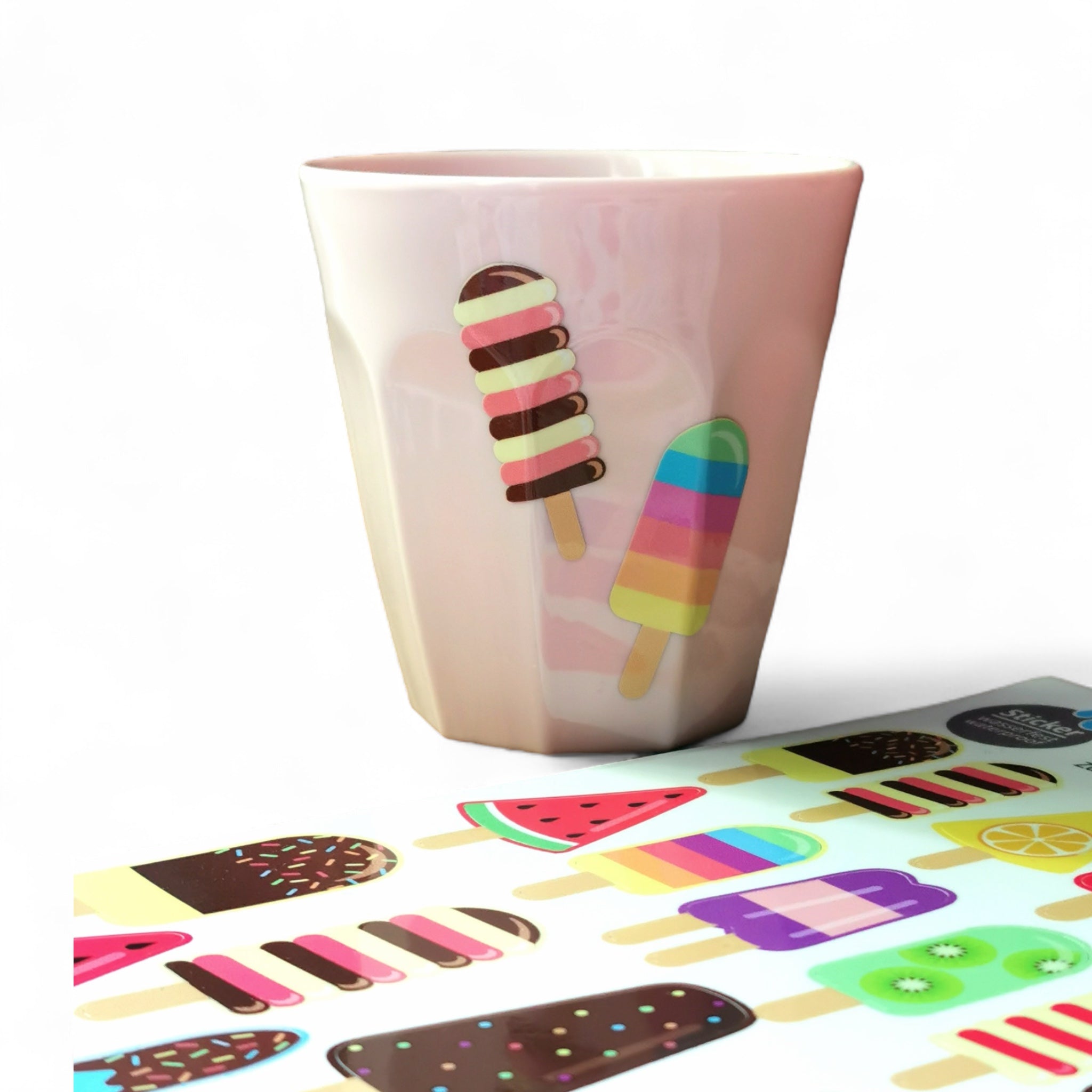 Sticker Eis am Stiel A4