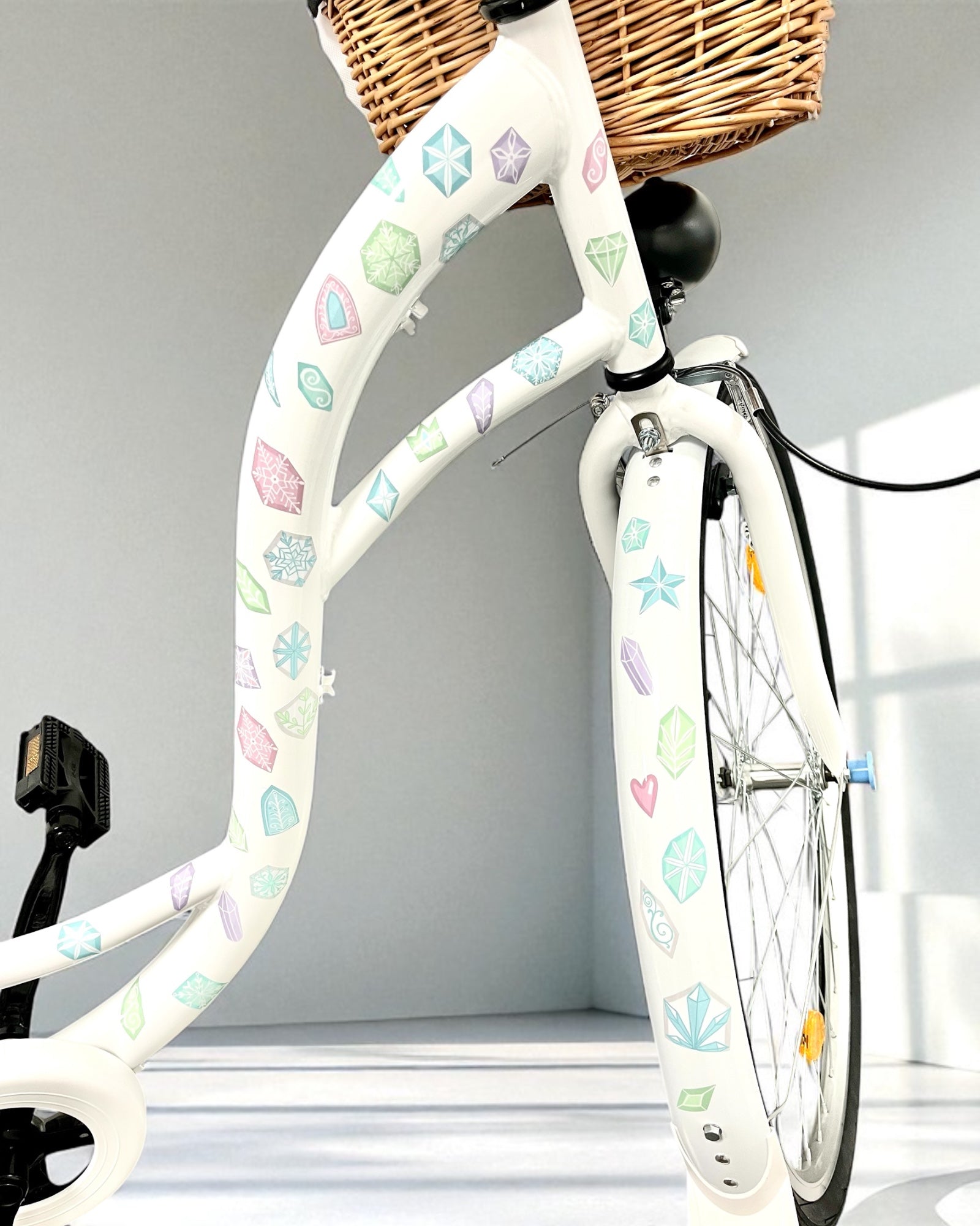 REFLECT Eiskristalle Schneeflocken Eiskönigin Fahrradaufkleber