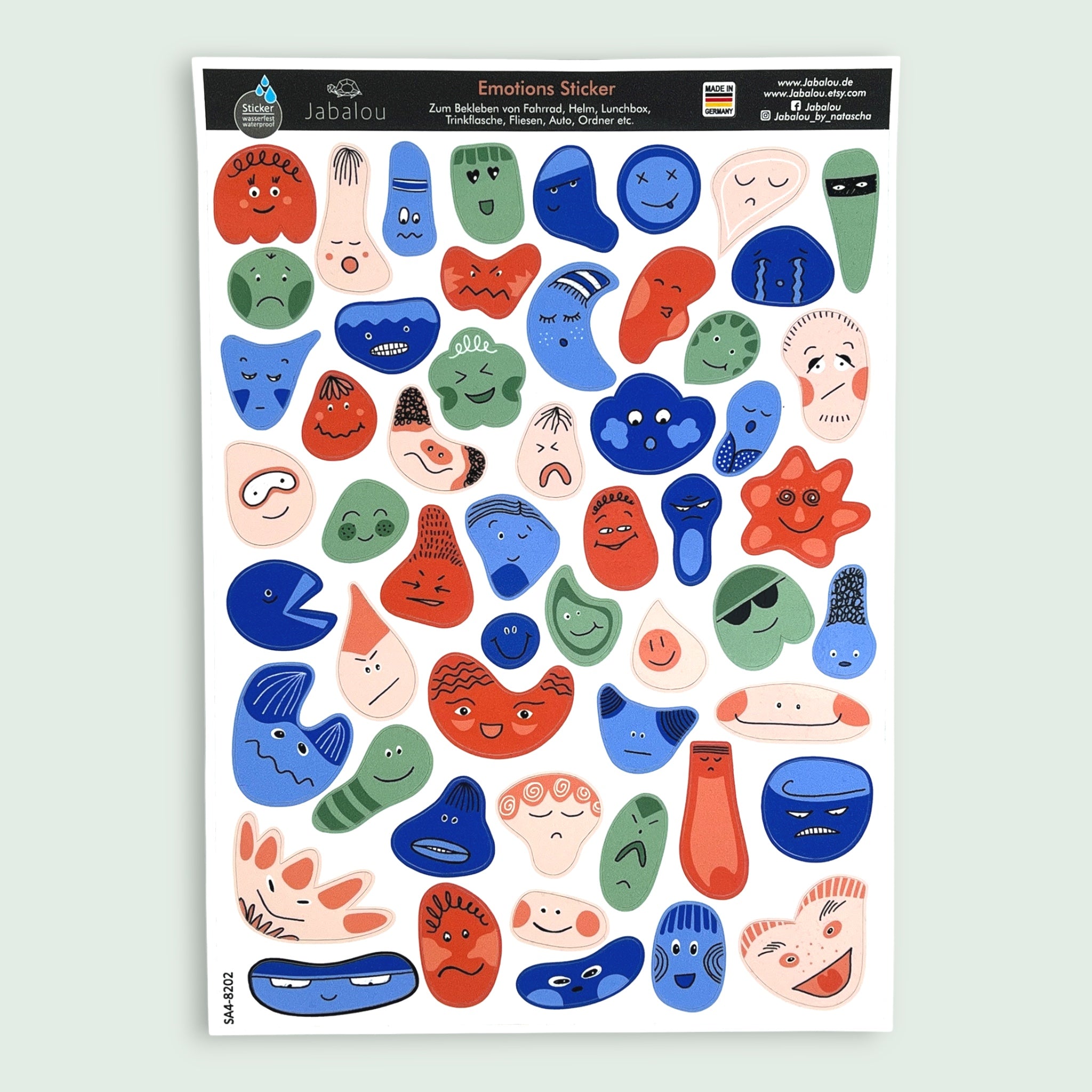 Aufkleber Emotion Smiley Girl wasserfest