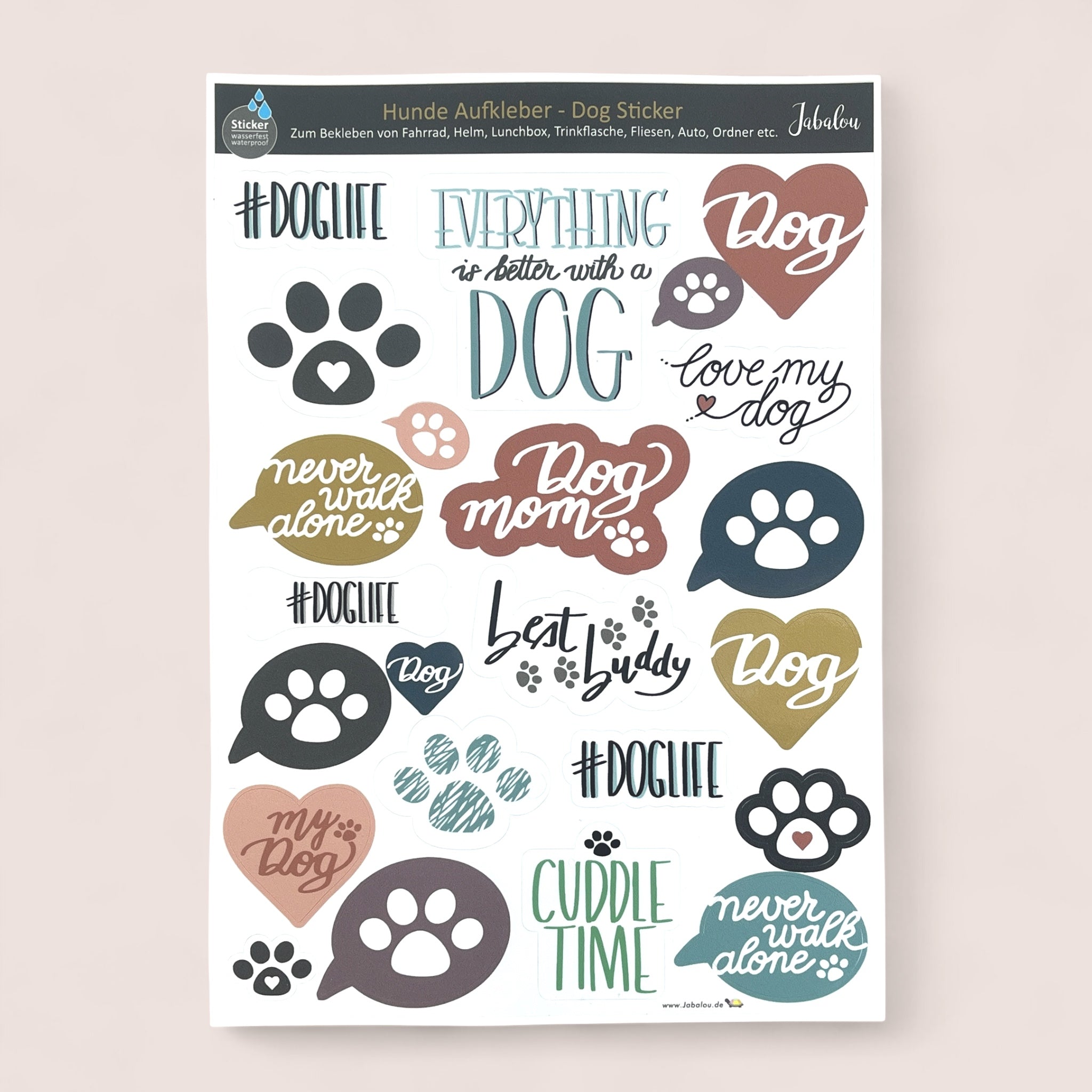 Sticker Dog Aufkleber Hunde A4