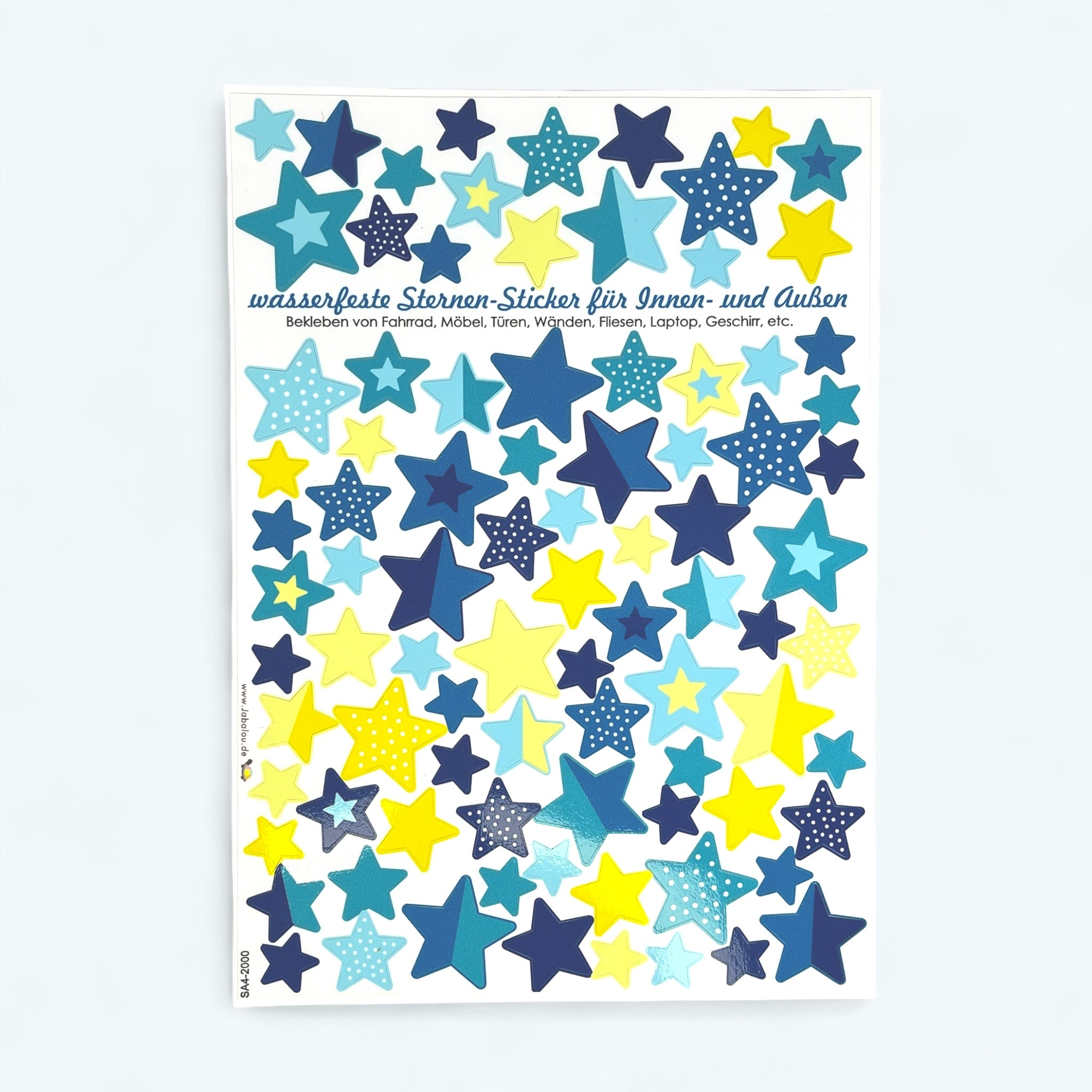 Fahrradaufkleber Sterne Fahrrad