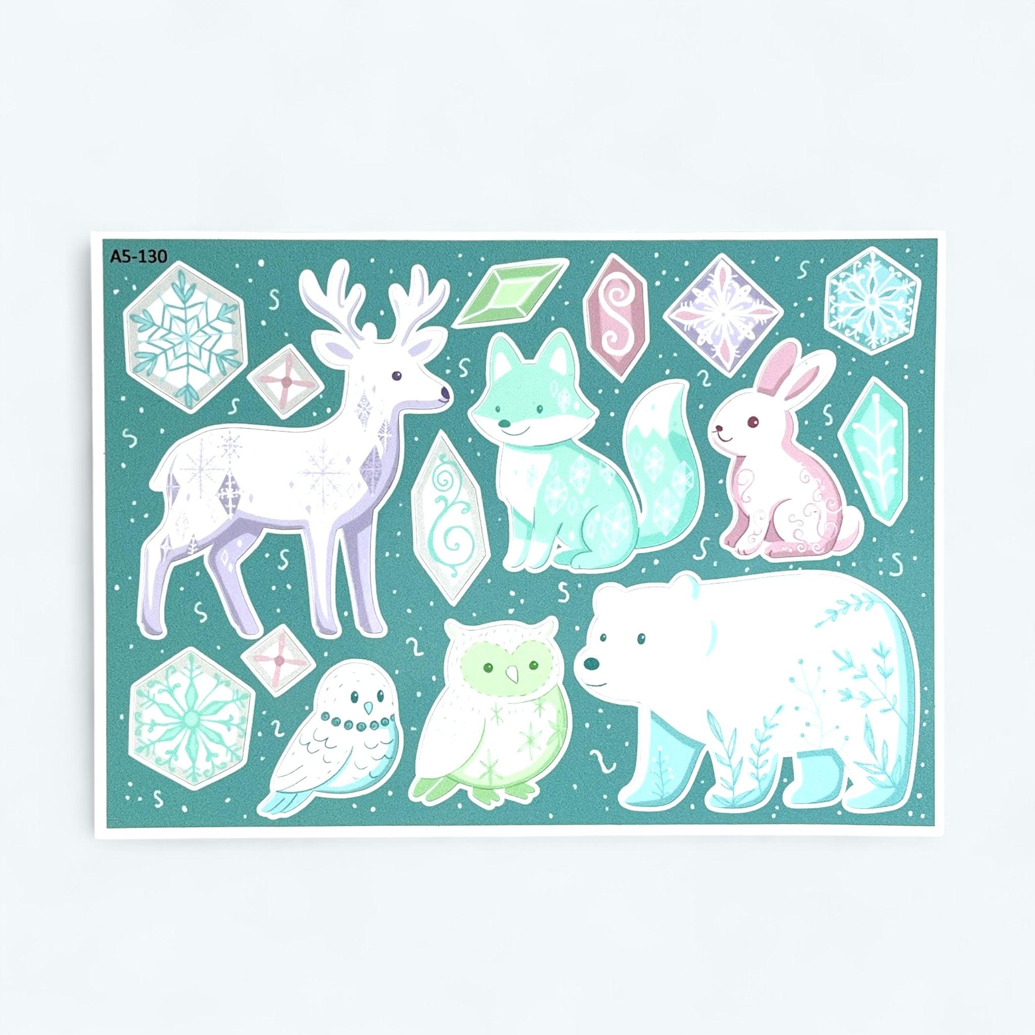 Sticker A5 Eistiere, Tiere der Eiskönigin