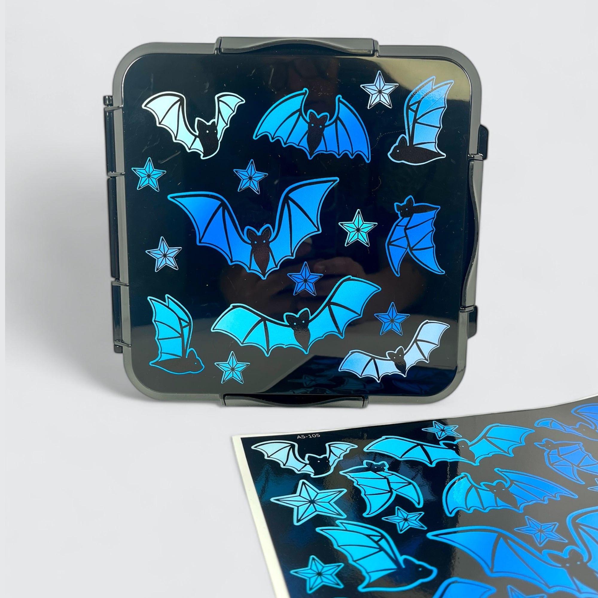 Sticker wasserfest Fledermaus Blau