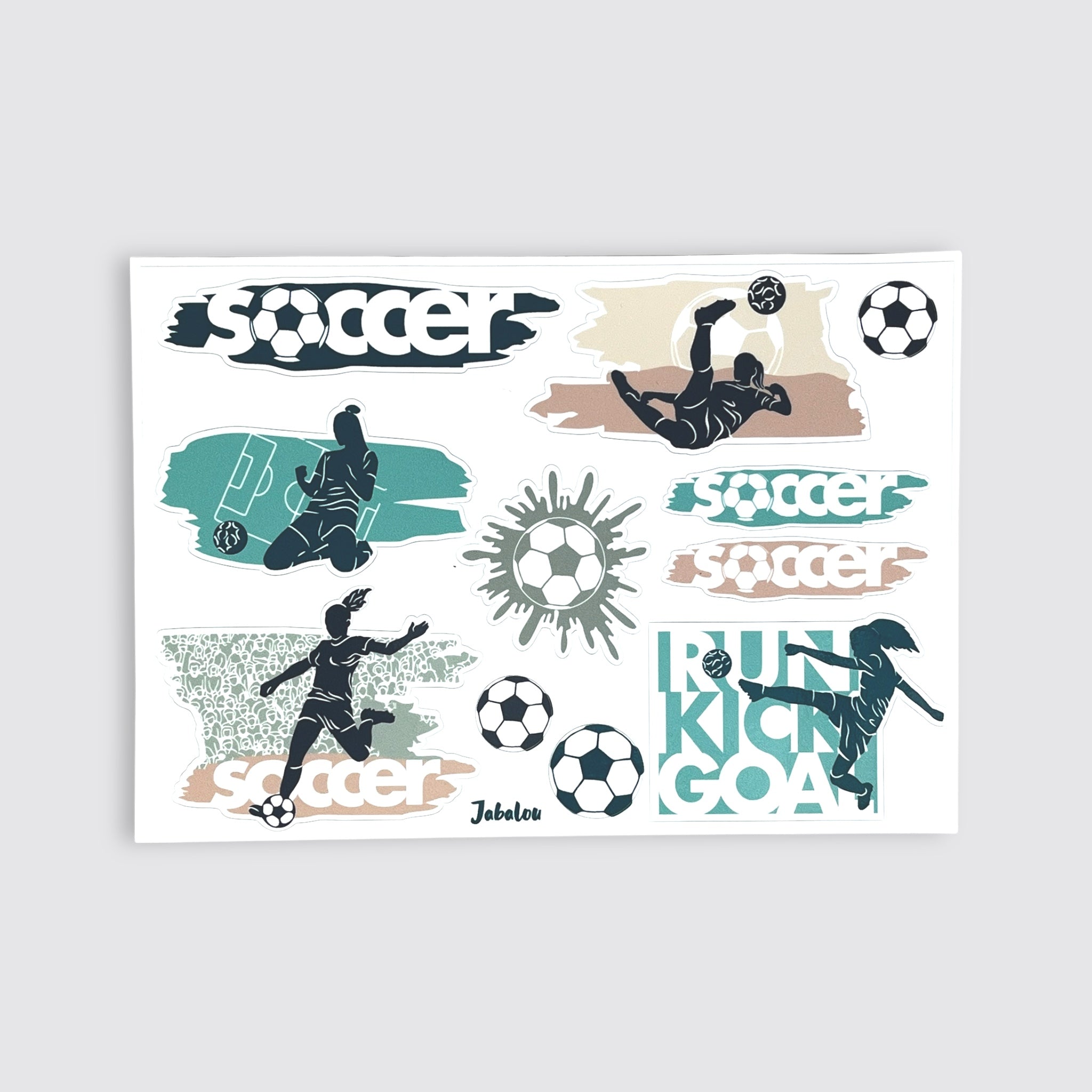 Sticker wasserfest Fußball soccer girl