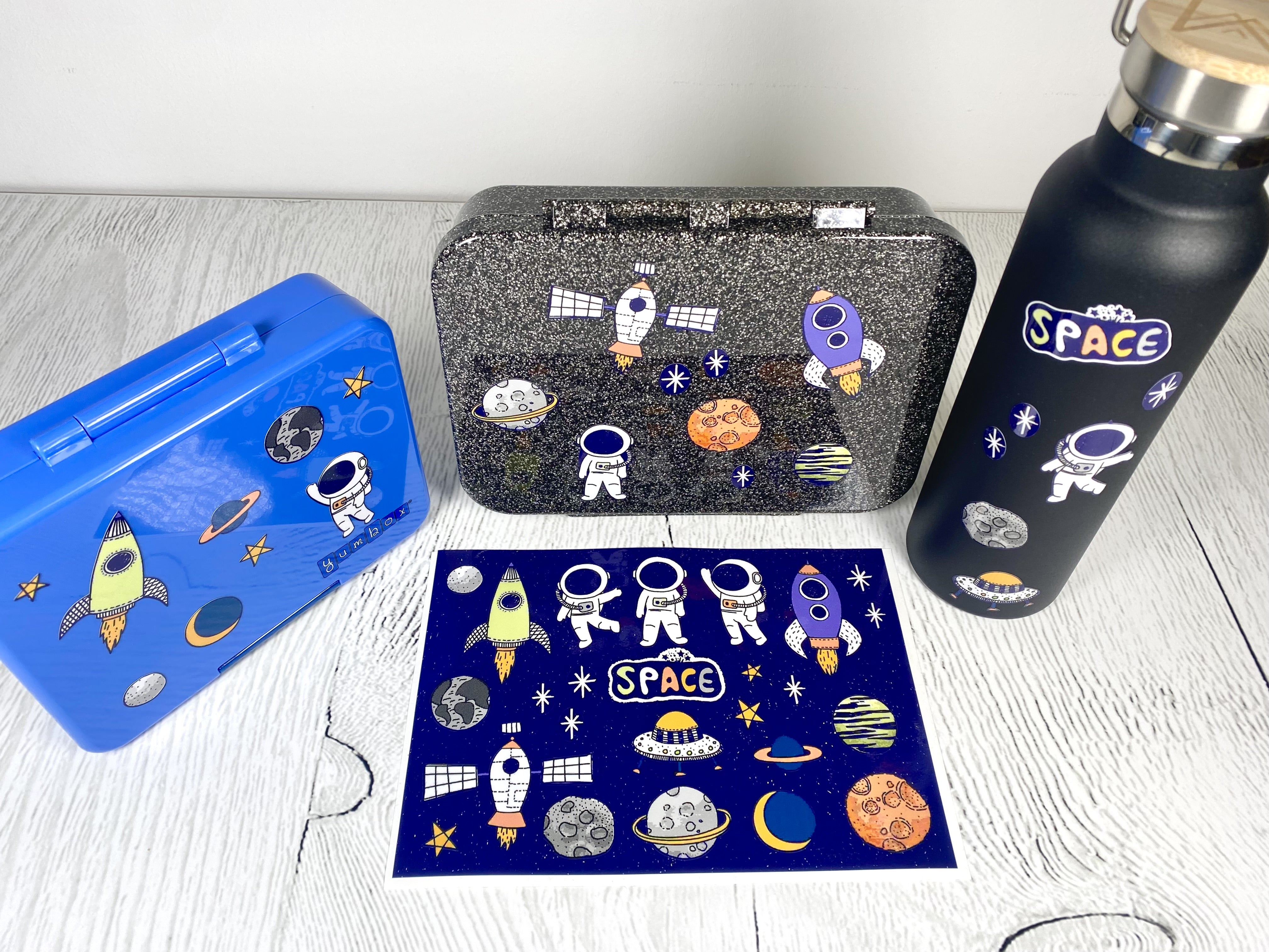 Space - Weltraum Aufkleber spülmaschinenfest