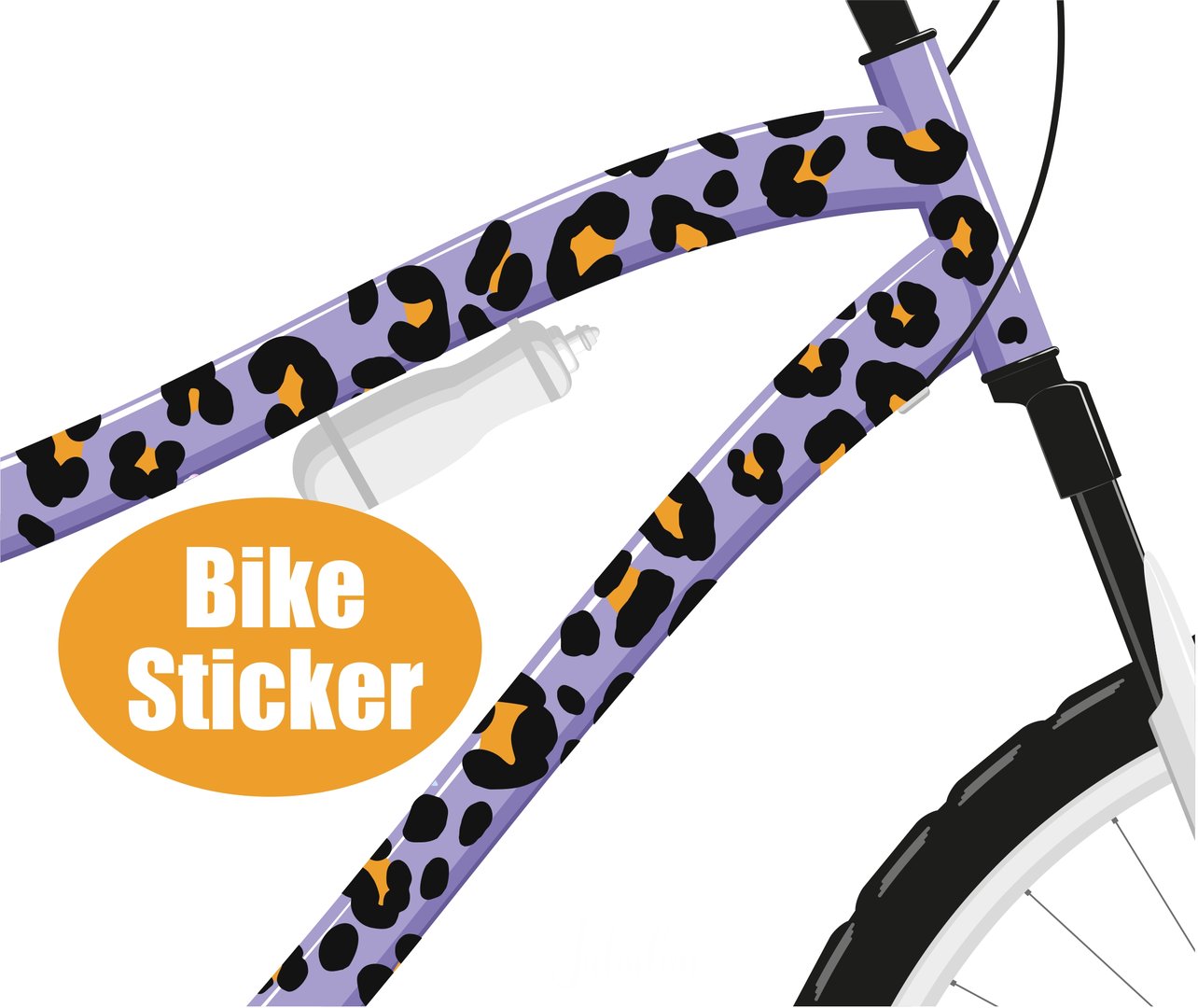 Fahradsticker Animal Print nature