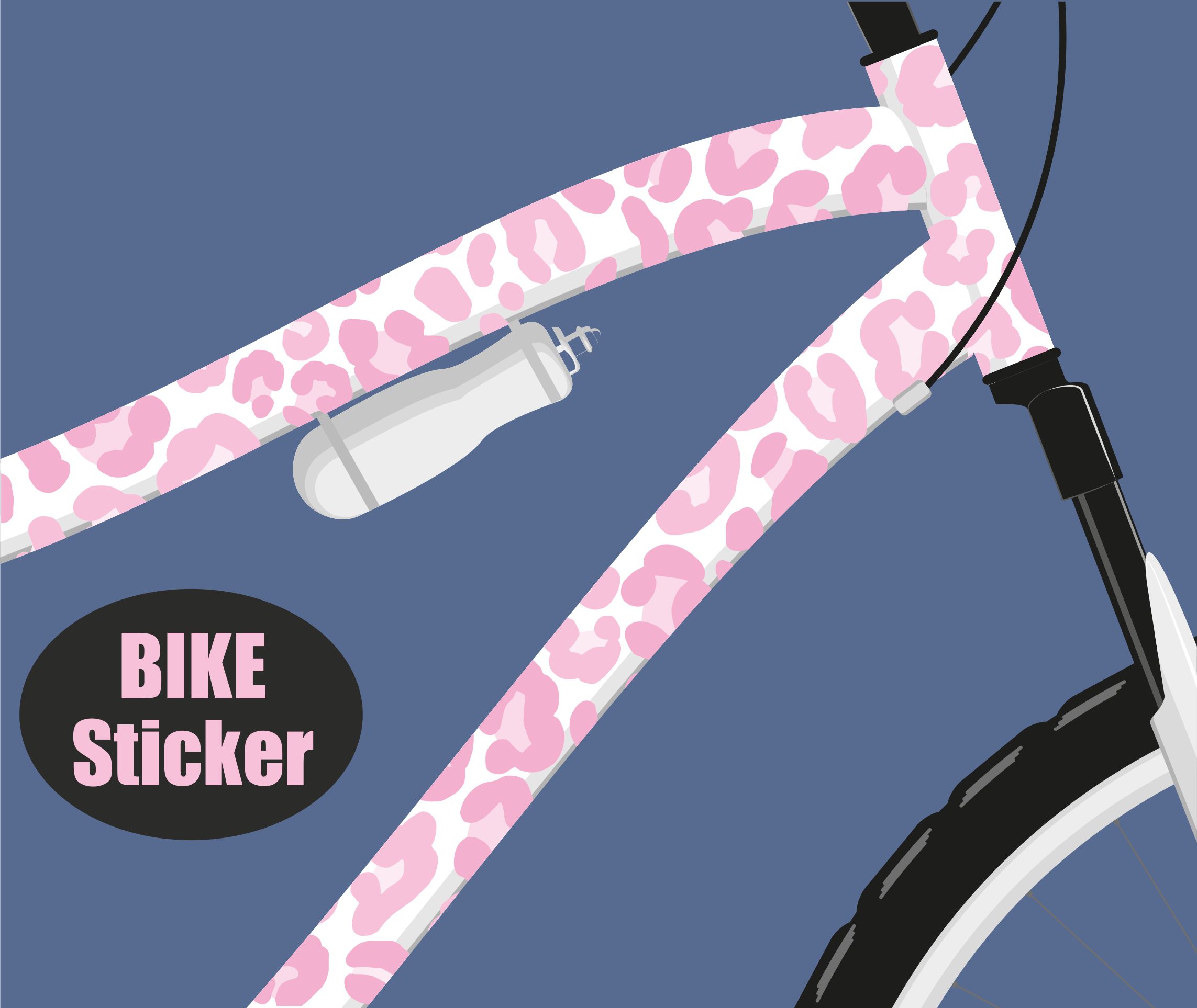 Aufkleber A4 Leopardenmuster ROSA - wetter und spülmaschinenfest