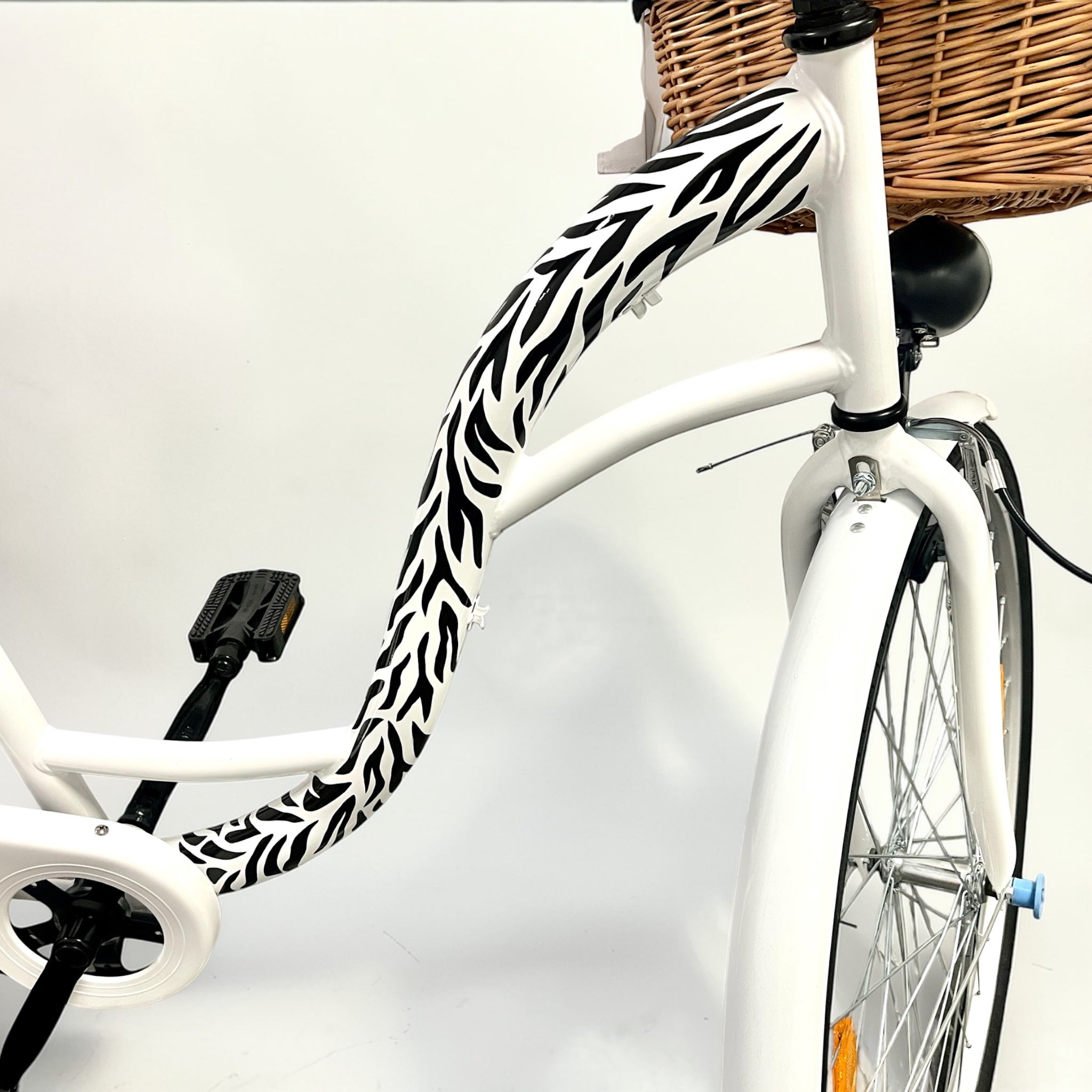 Aufkleber A4 Zebra Muster - wetter und spülmaschinenfest