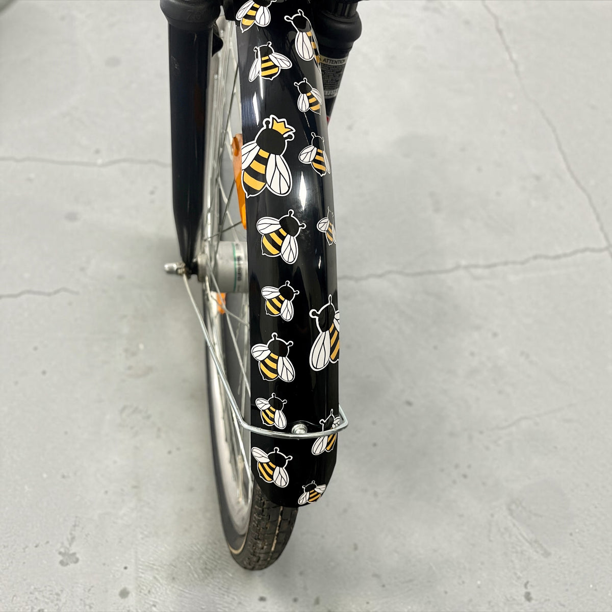 Fahrradaufkleber Bienen - wasserfeste Sticker für Fahrrad Helm