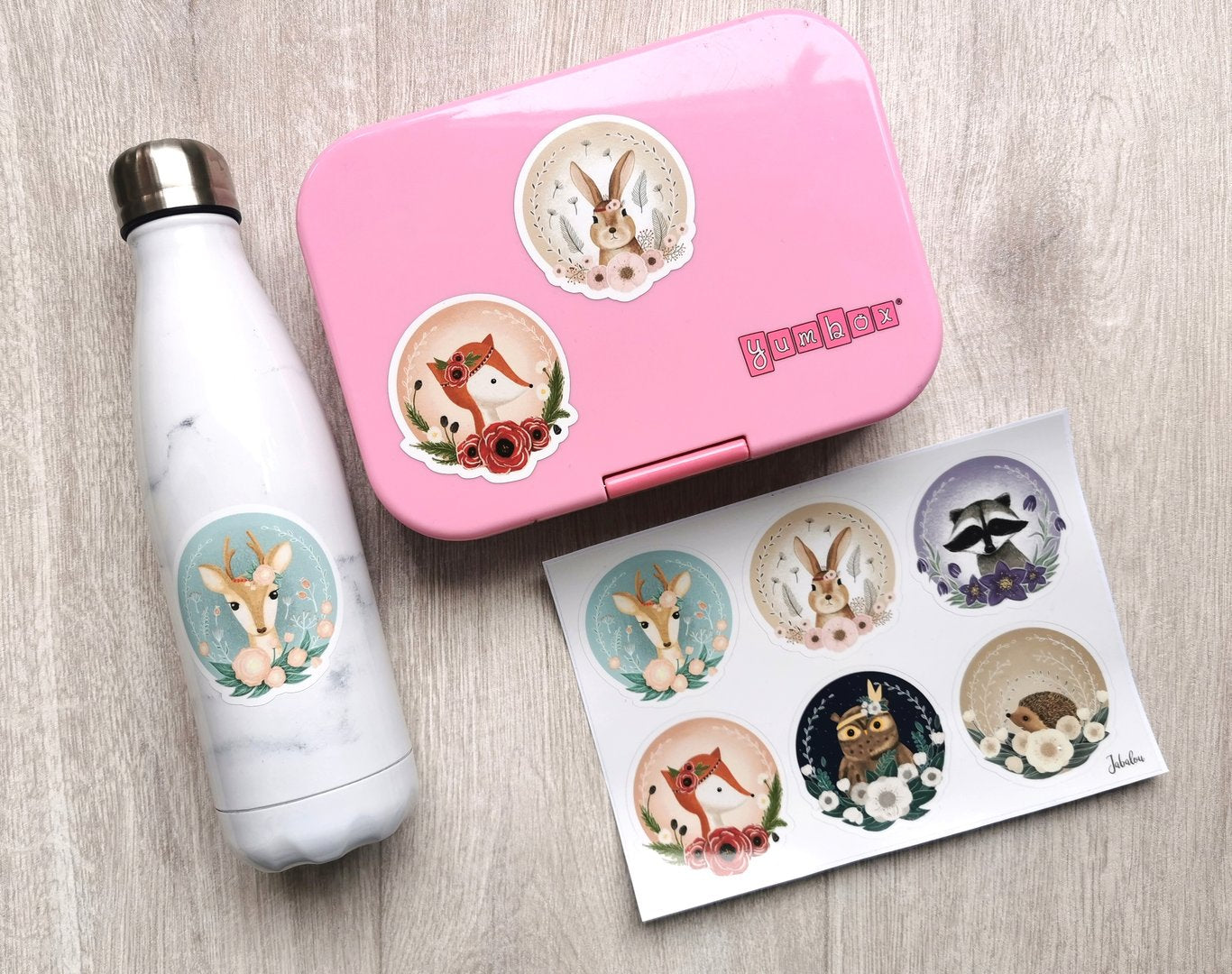 Boho Tiere Aufkleber wasserfest Sticker A5